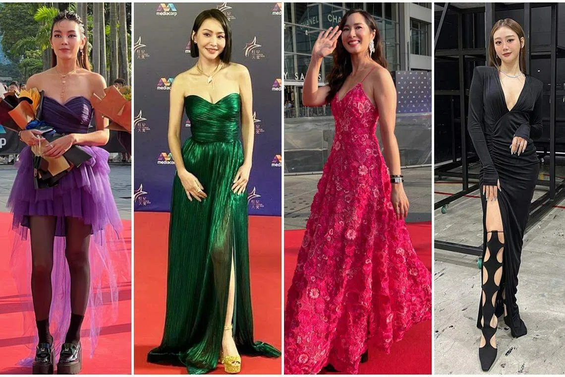 洪丽婷（左起）、郭舒贤、蔡琦慧和刘怡伶各自穿出个性。（艺人IG ）