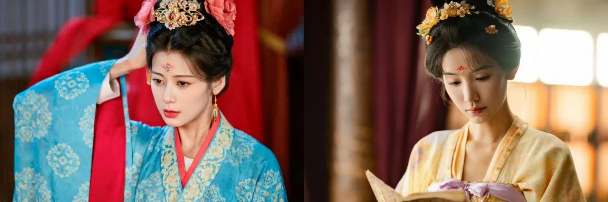 赵昭仪饰演的酒楼老板严馥之（左图），以及张南饰演的名门闺秀沈知礼（右图），都展现了女性互助的力量。（取自剧集微博）