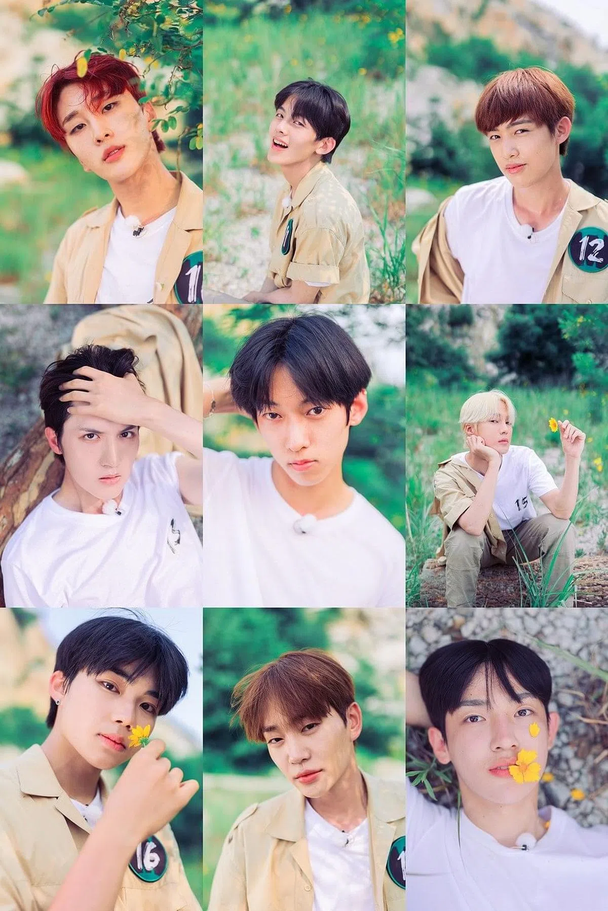 10号参赛者是NewKidd组合成员金真权、12号是BAE173成员DOHA、15号是VAV成员Ayno。（官网）