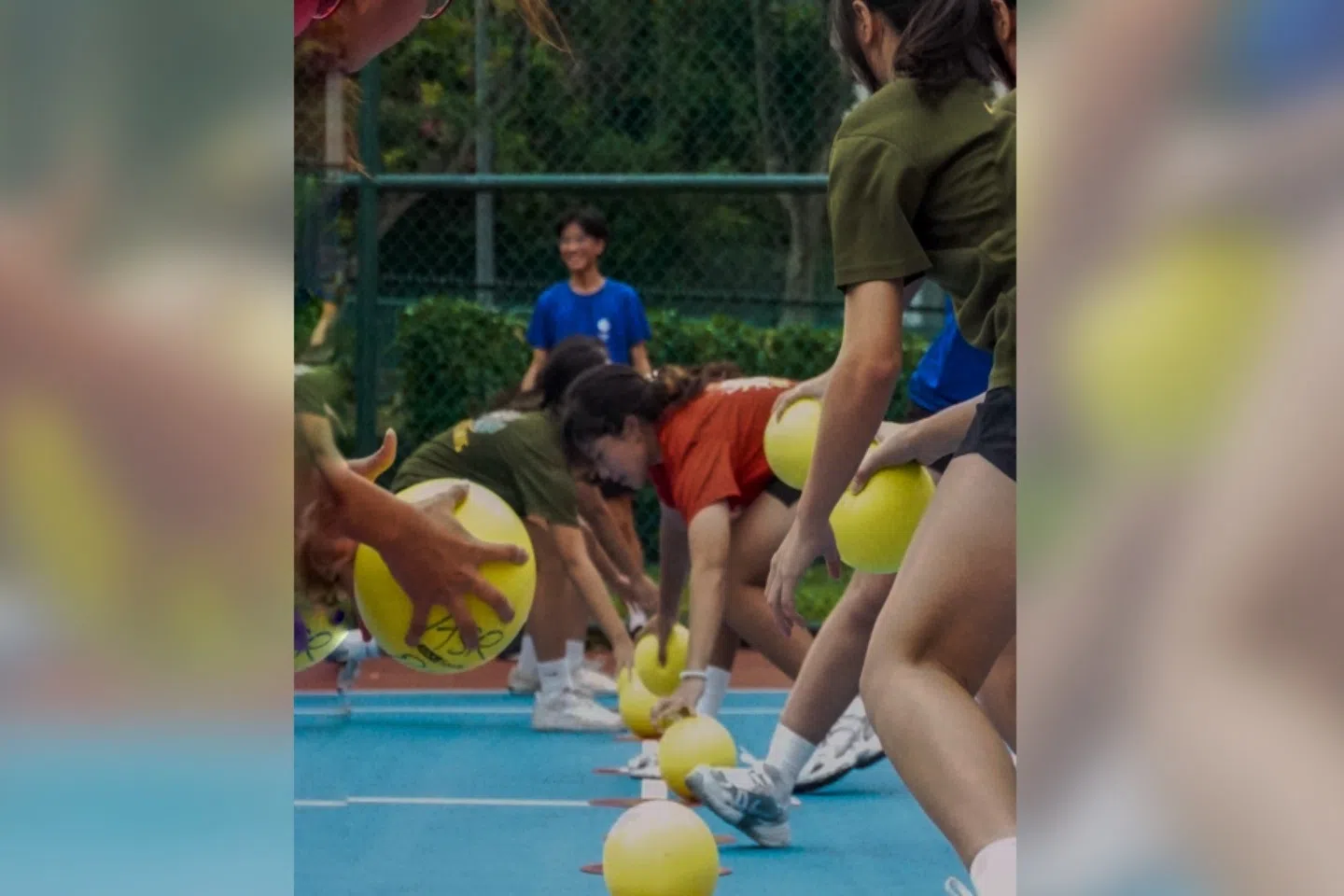 躲避球竞技项目深受学生欢迎，这项运动有助于全面提升身体协调性与灵活性。（安德逊实龙岗初院提供）