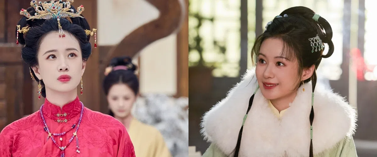 李梦（左）饰演的赵星棠与郑合惠子饰演的杜翠雀，都是令人印象深刻的女性角色。（取自剧集微博）