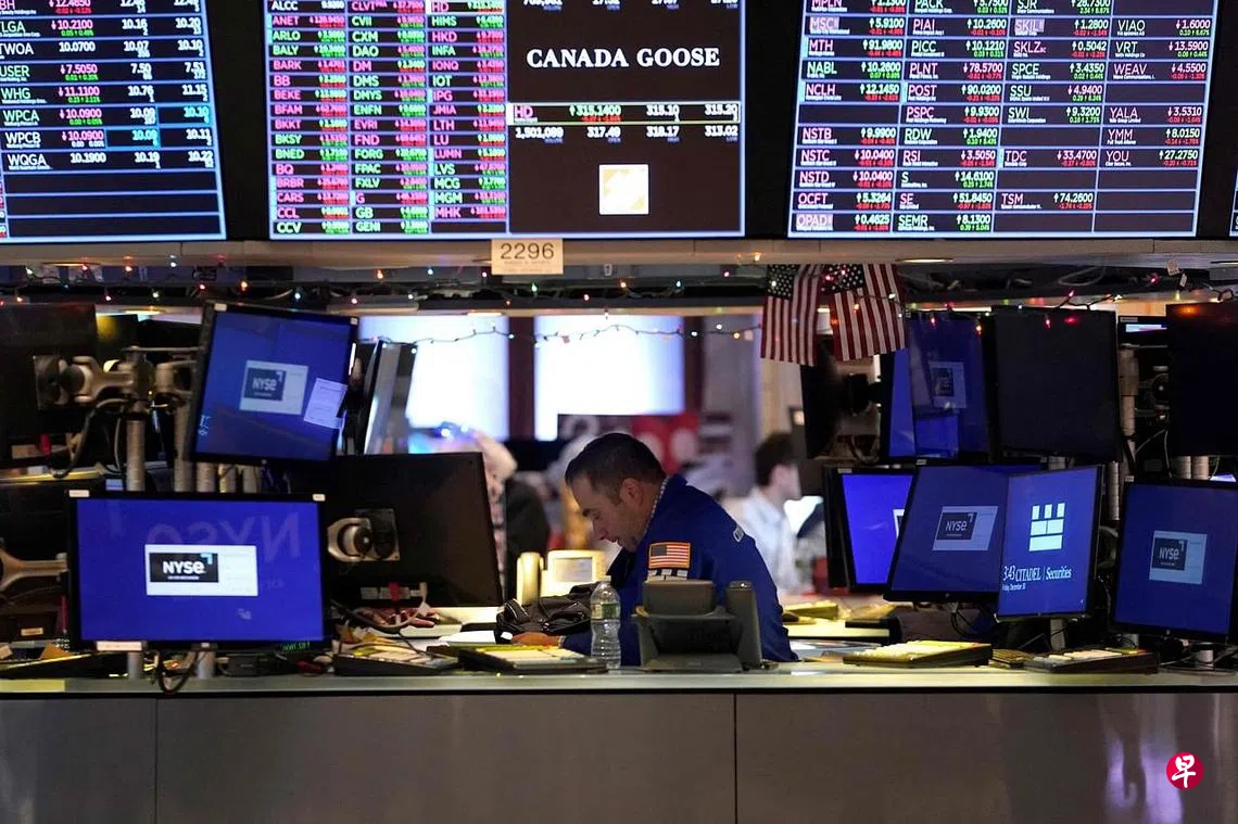 美国股市录得2008年以来最差年度表现| 联合早报