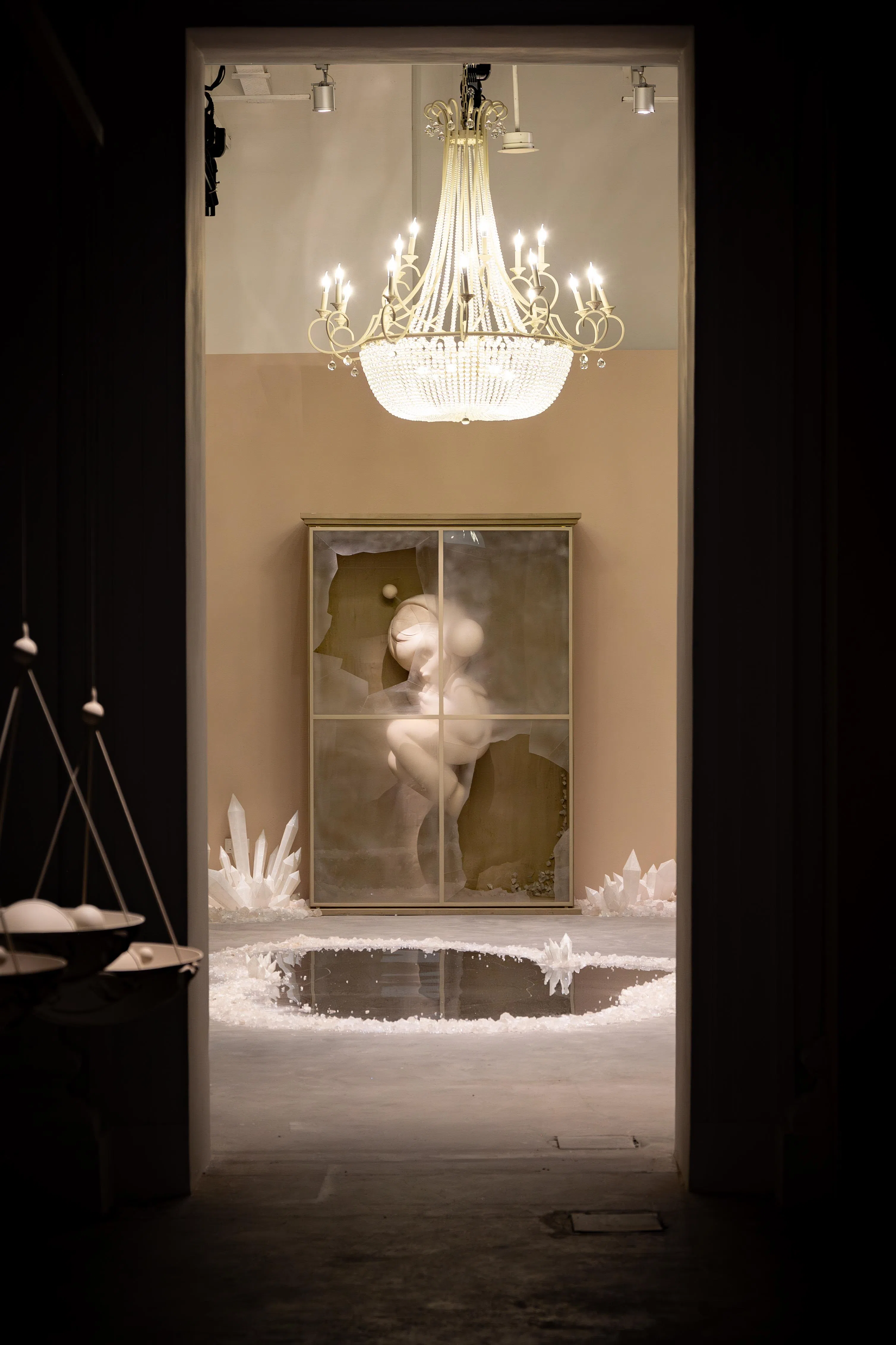 Skullpanda一楼的展览装置。（新加坡国家博物馆与Pop Mart提供）