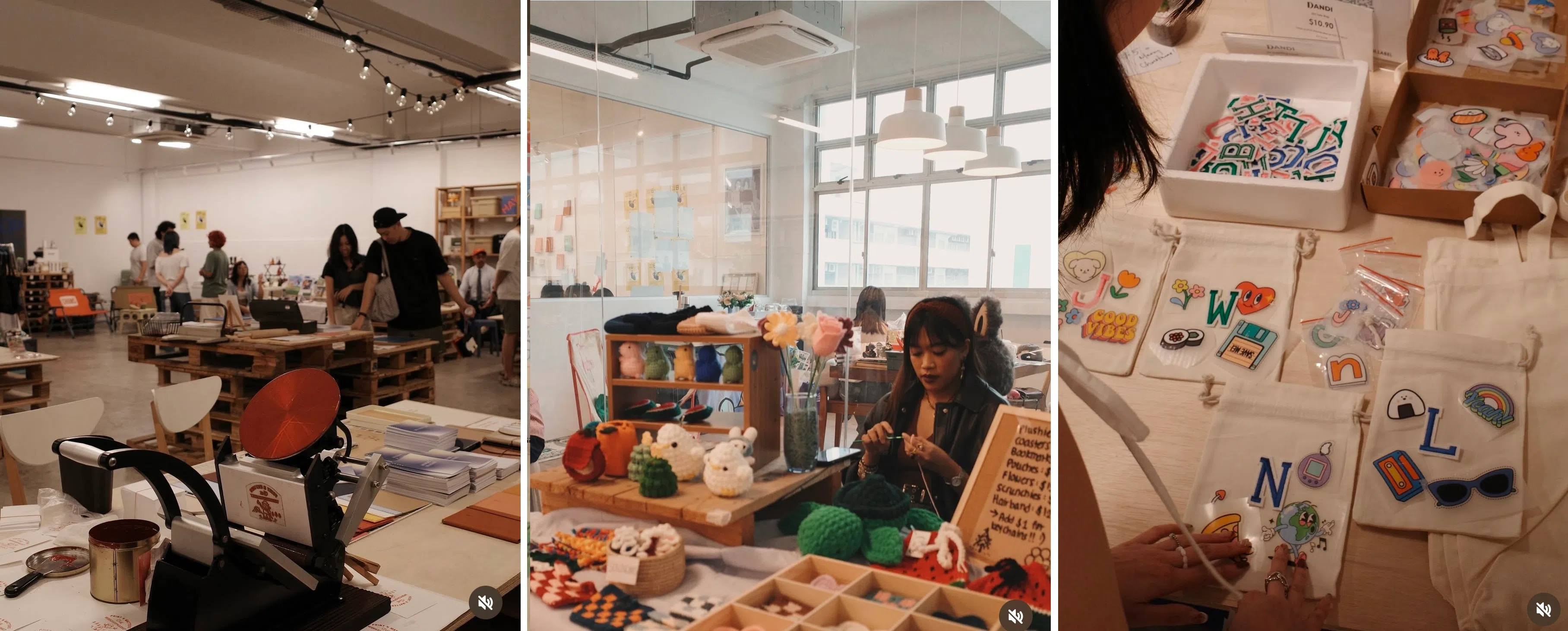 Print N Matters不定期举办手工市集，公众可免费入场，图为2024年12月在工作室举办的圣诞主题市集。（Print N Matters提供）