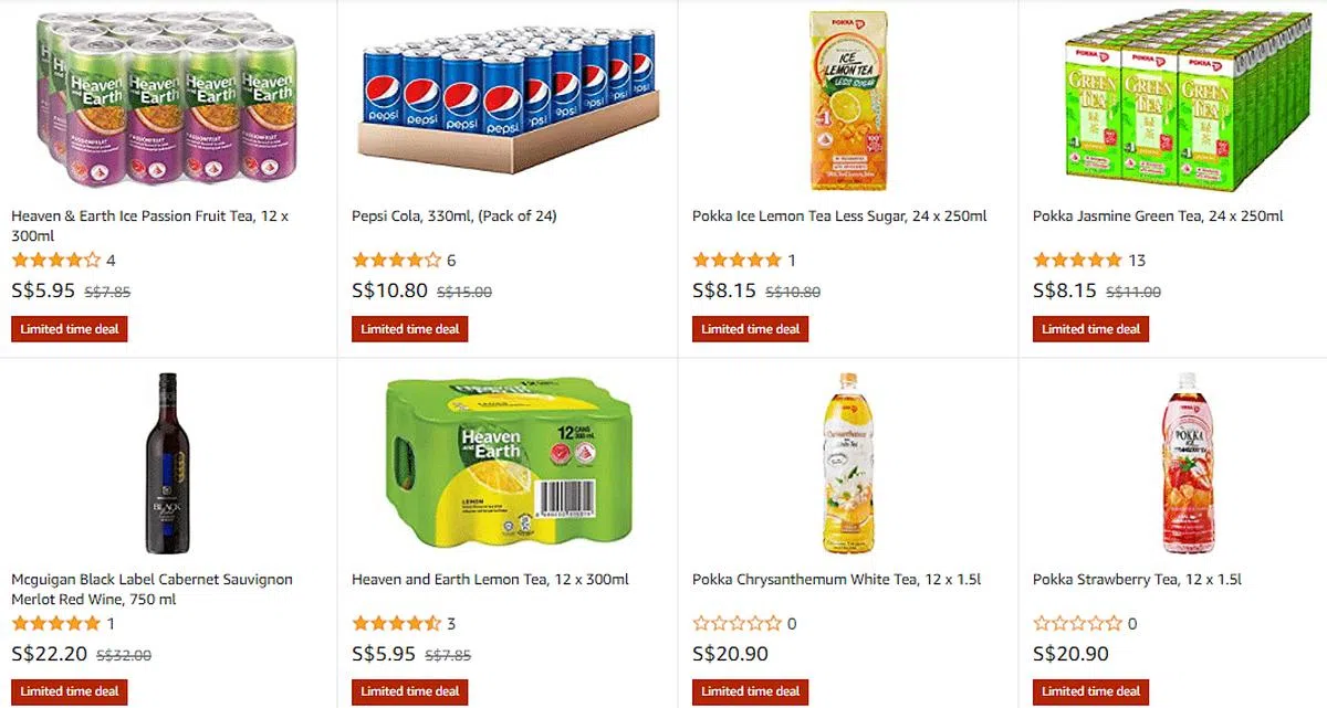 网购平台如Amazon会推出限时特价的商品。（图/Amazon网站截图）