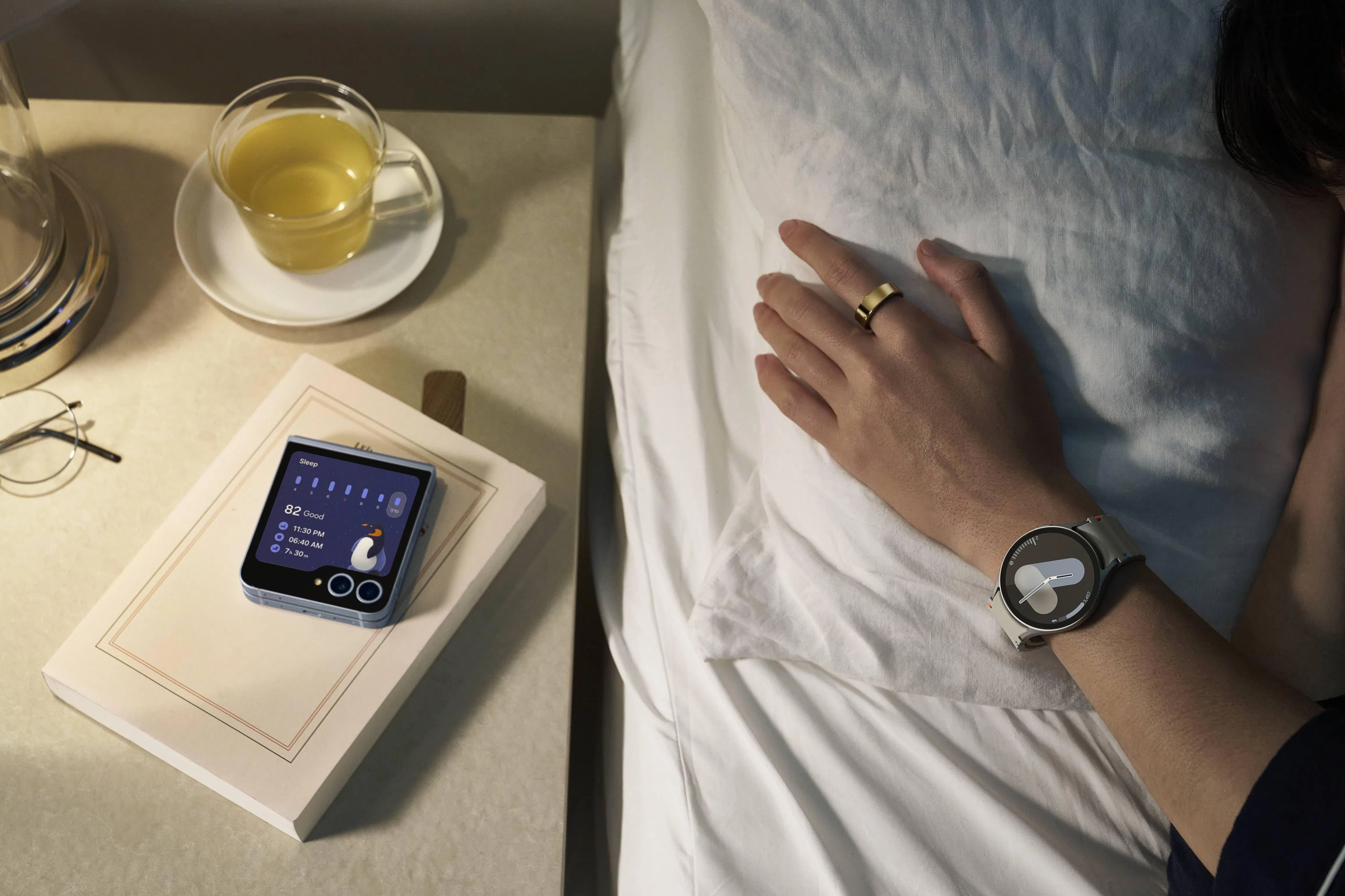 Galaxy Ring的睡眠监测表现出色，能够提供详细的睡眠报告。（厂商提供）