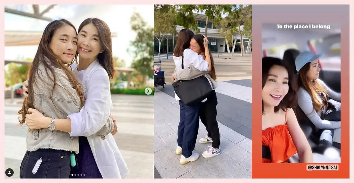 陈秀环与女儿欢喜团聚！（翻拍自陈秀环IG）
