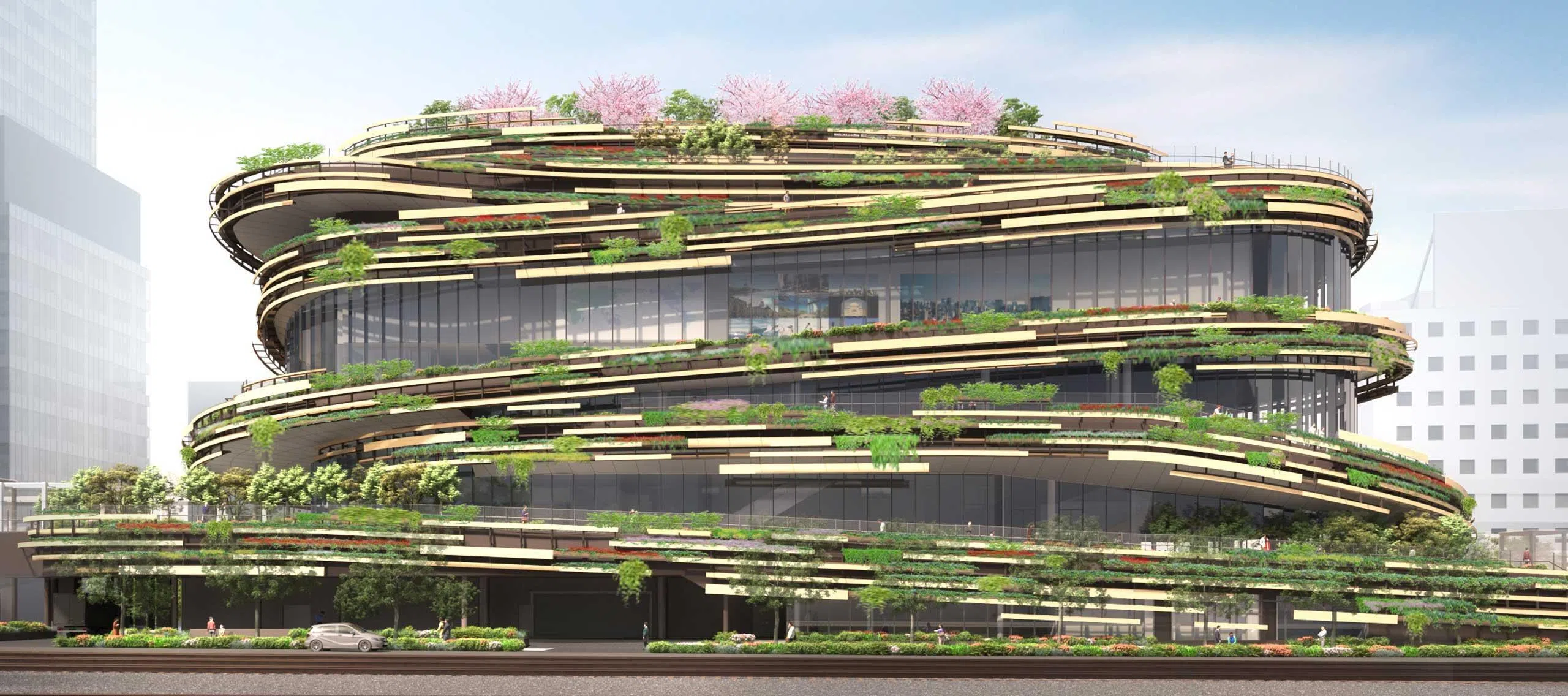 东京高轮叙事博物馆由隈研吾设计（艺术构想图）。（博物馆网站）