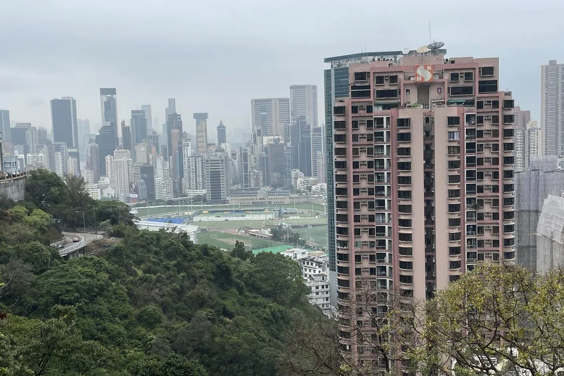 港岛跑马地。（章瑗摄）