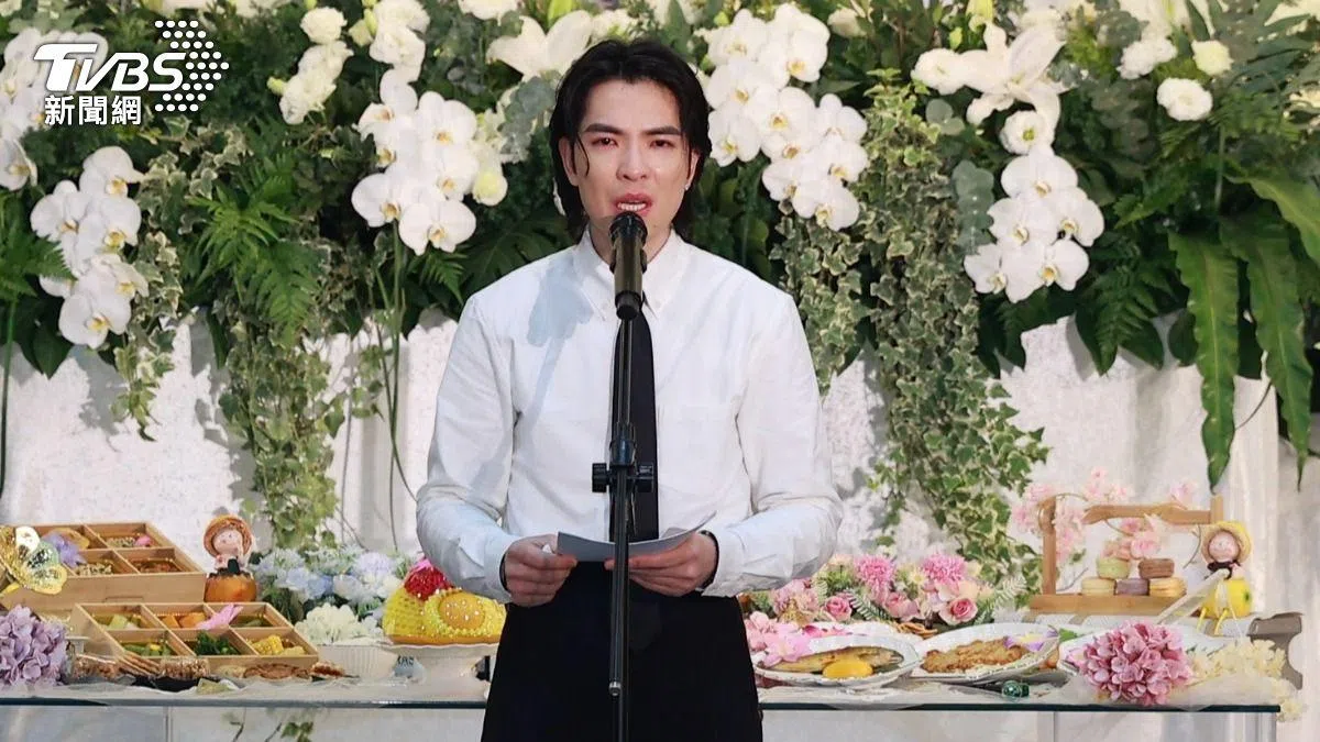 萧敬腾分享与岳父的小故事时，忍不住流泪。（TVBS新闻网）