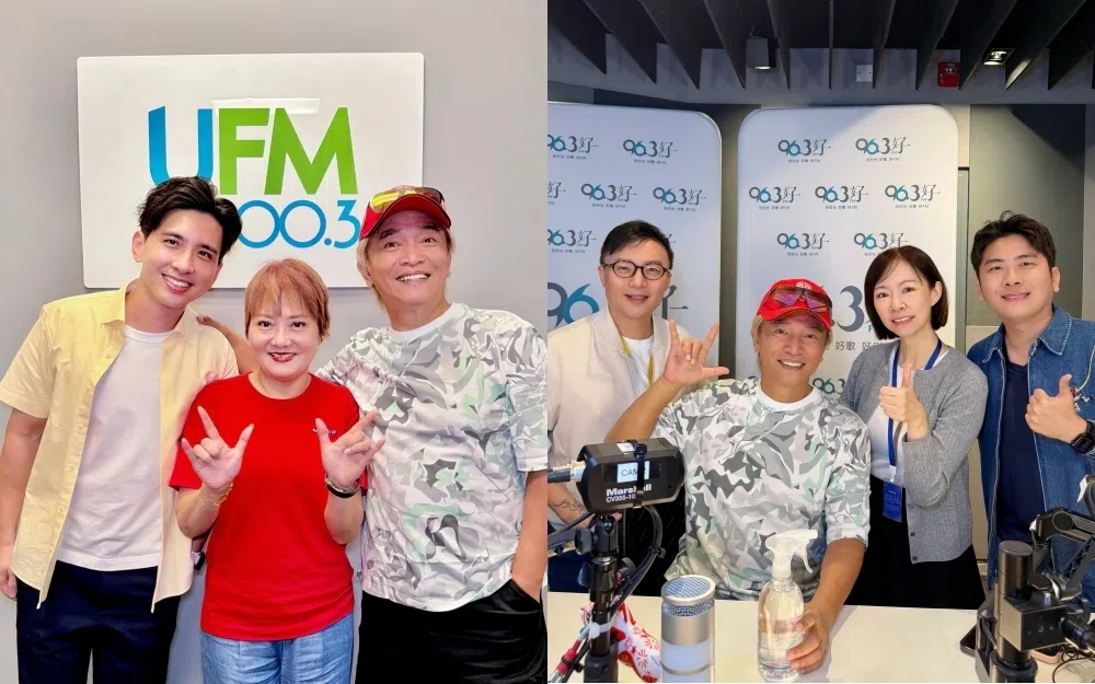 吴宗宪26日一早先后亮相UFM100.3和96.3好FM早班节目。（取自UFM100.3和96.3好FM脸书）