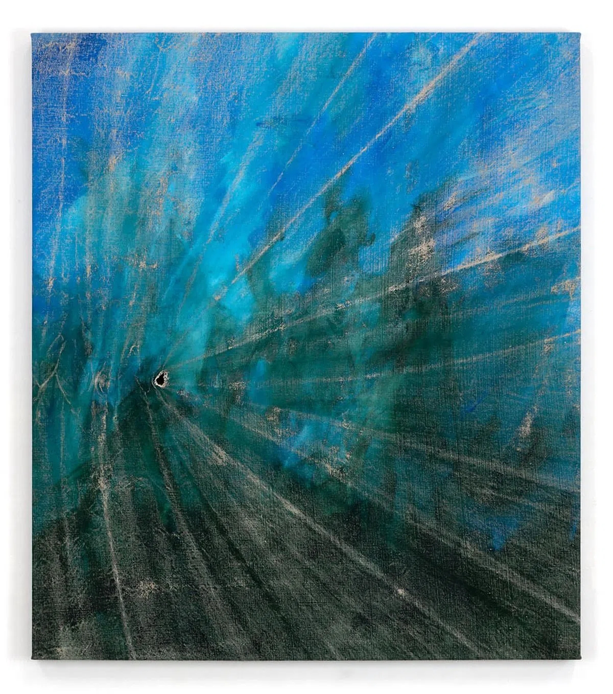 斯特恩伯格混合媒介《可以听到他们的沉默》（2021）。（照片由画廊与艺术家提供）