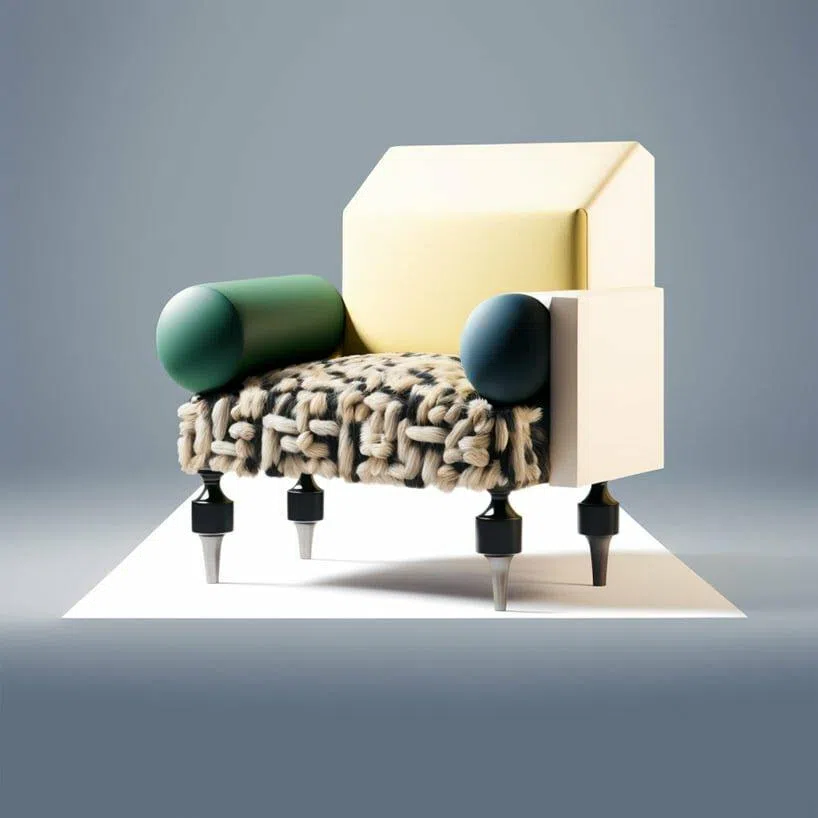 由不同面料和不同有机形状组件拼贴而成的沙发，疯狂中带点可爱的特质。（Joe Zander提供）