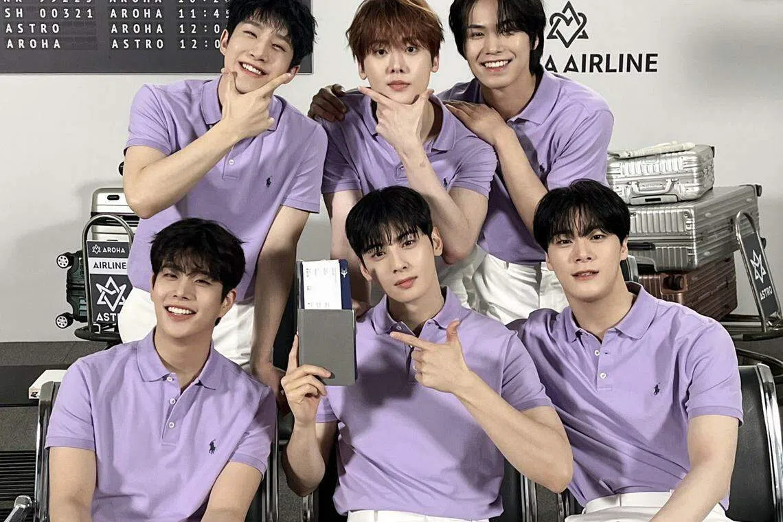 ASTRO原先由6名成员组成。（取自艺人推特）