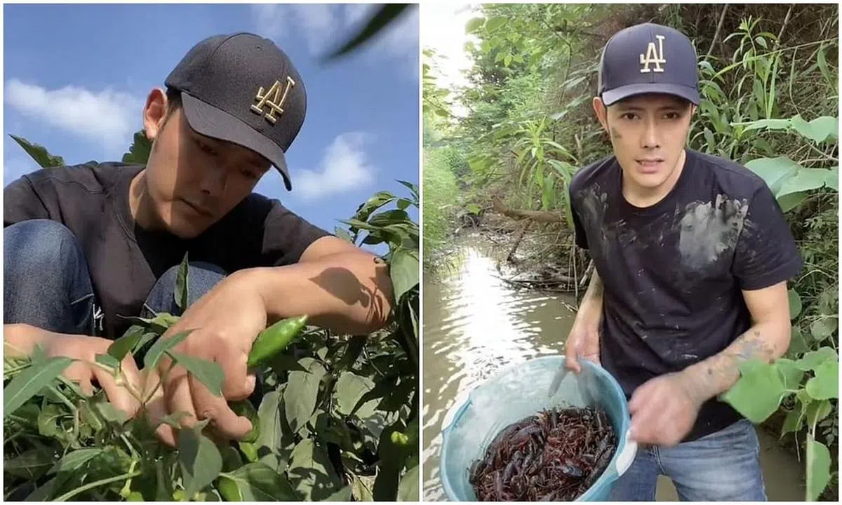 中国男星徐海为在社媒上分享自己的农村生活。（图/互联网）