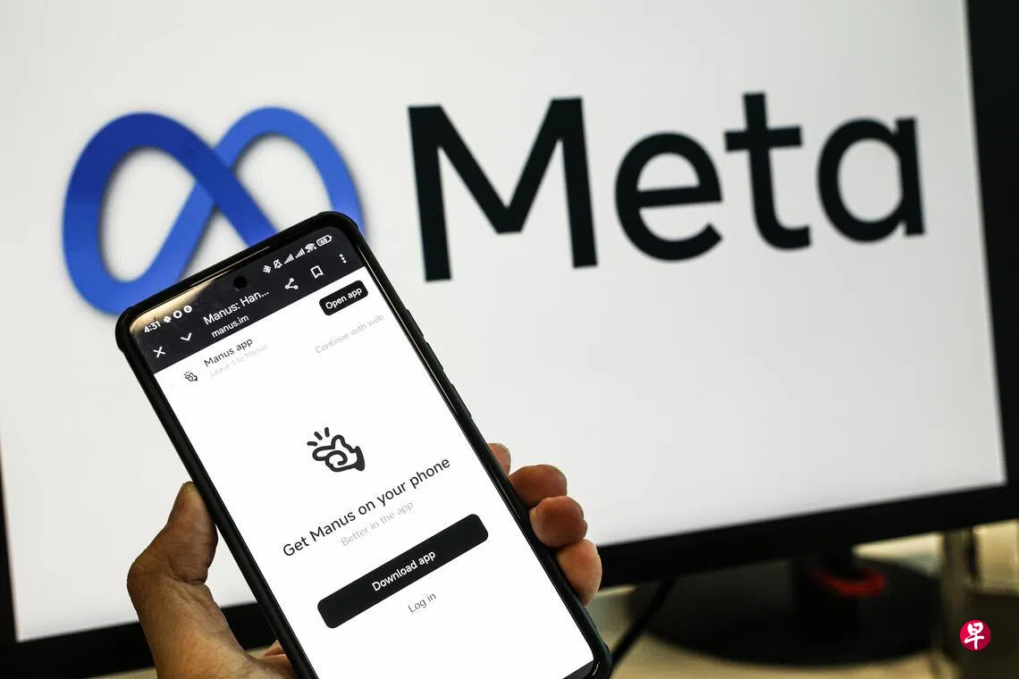 Meta拟以逾25亿元估值收购总部设于新加坡AI公司Manus | 联合早报