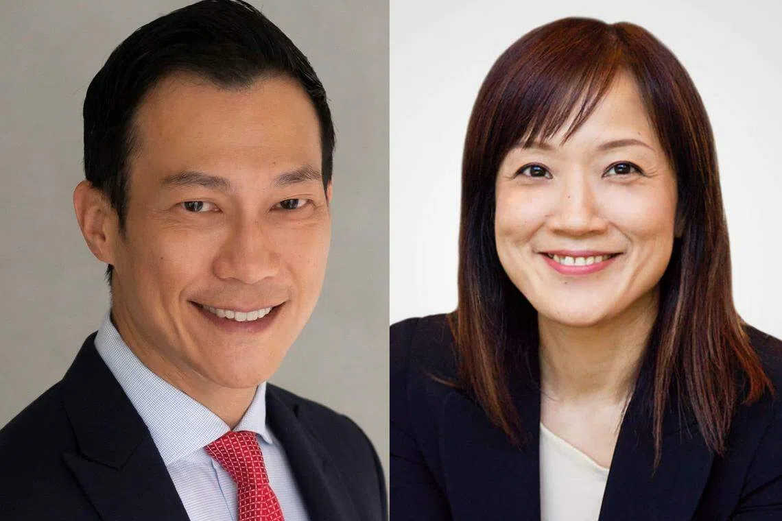 赖兴祥和前歌手徐仲薇（右图）目前在同一家银行任职。（取自渣打银行网站）