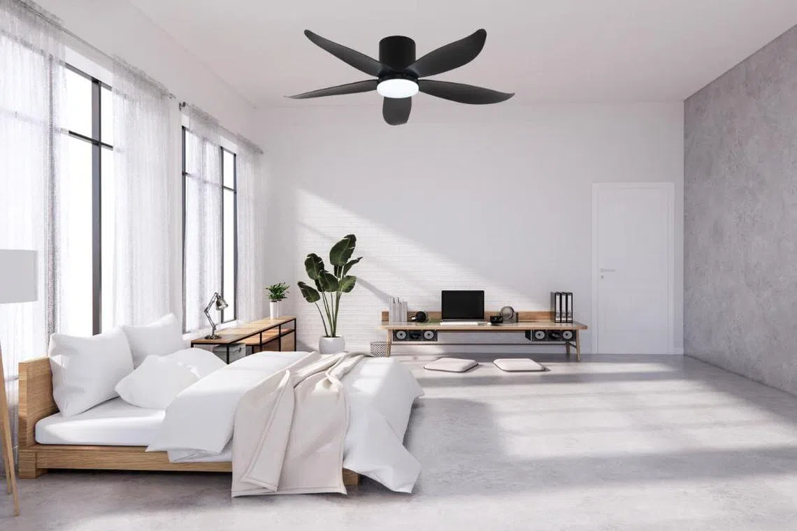 Fanco Rito 5能使用谷歌助理和亚马逊Alexa，以语音控制吊扇功能。（商家提供）