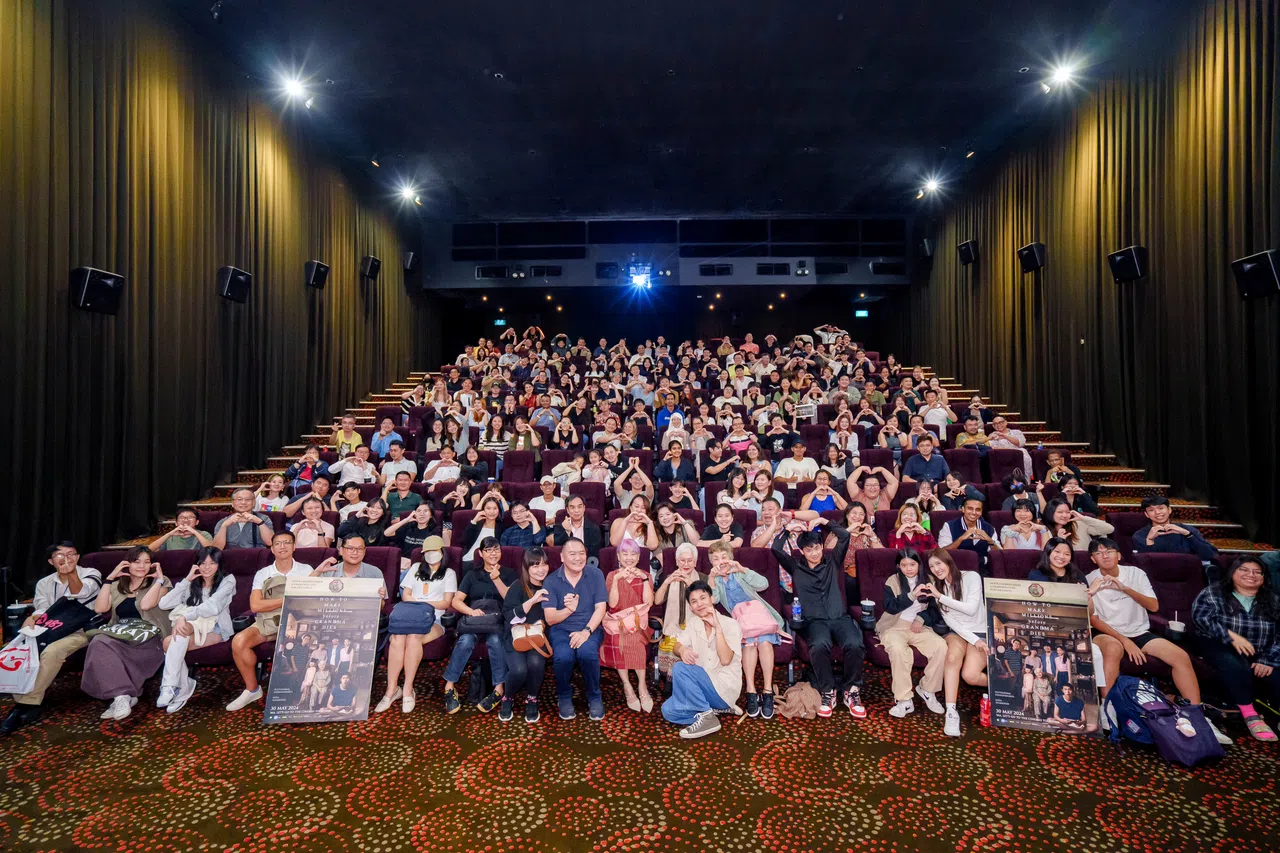 阿嫲Taew和导演Pat来新谢票，也参加两场《金孙》映后交流会。（嘉华院线提供）