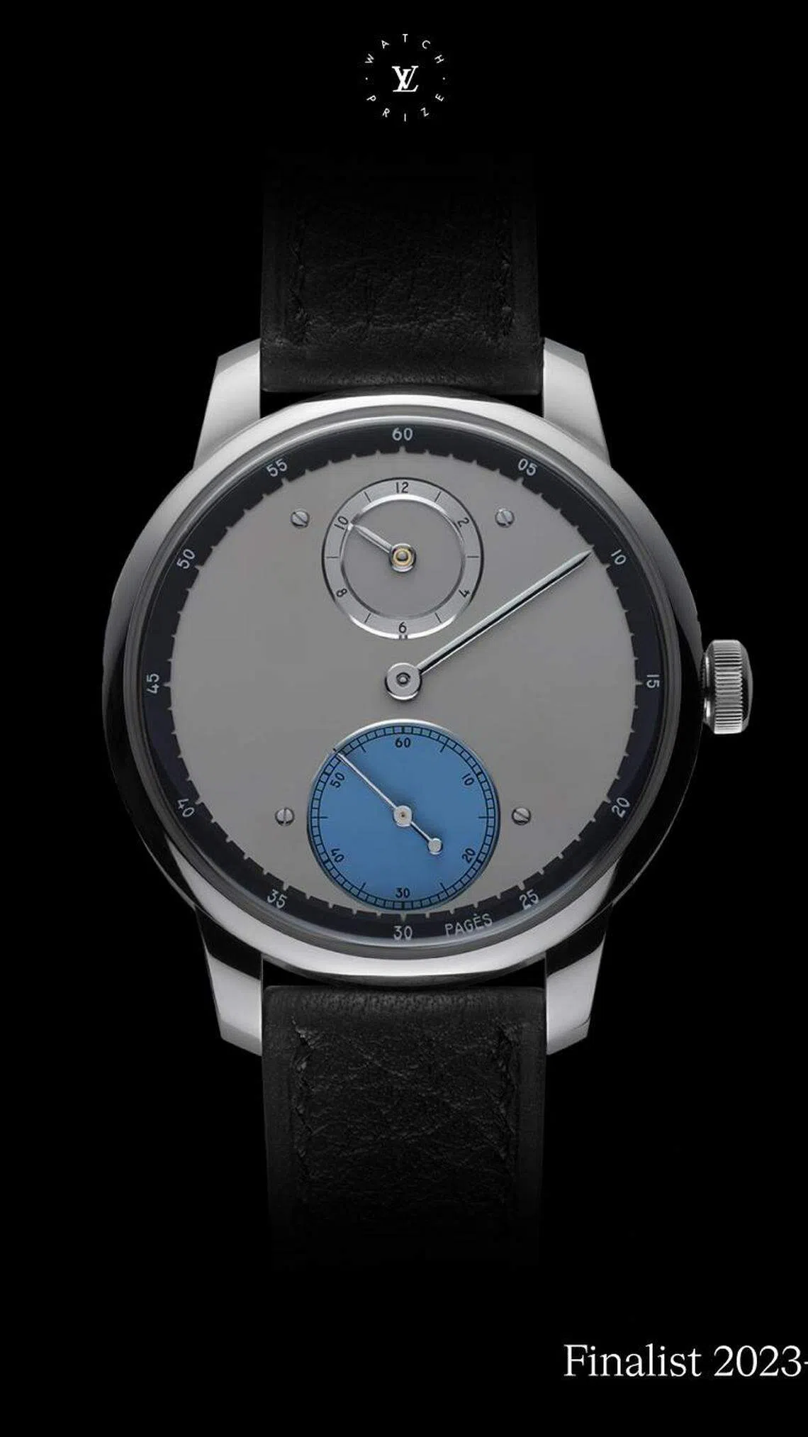 RP1–Regulateur a detente精钢手动上弦腕表，结构独特。（品牌提供）