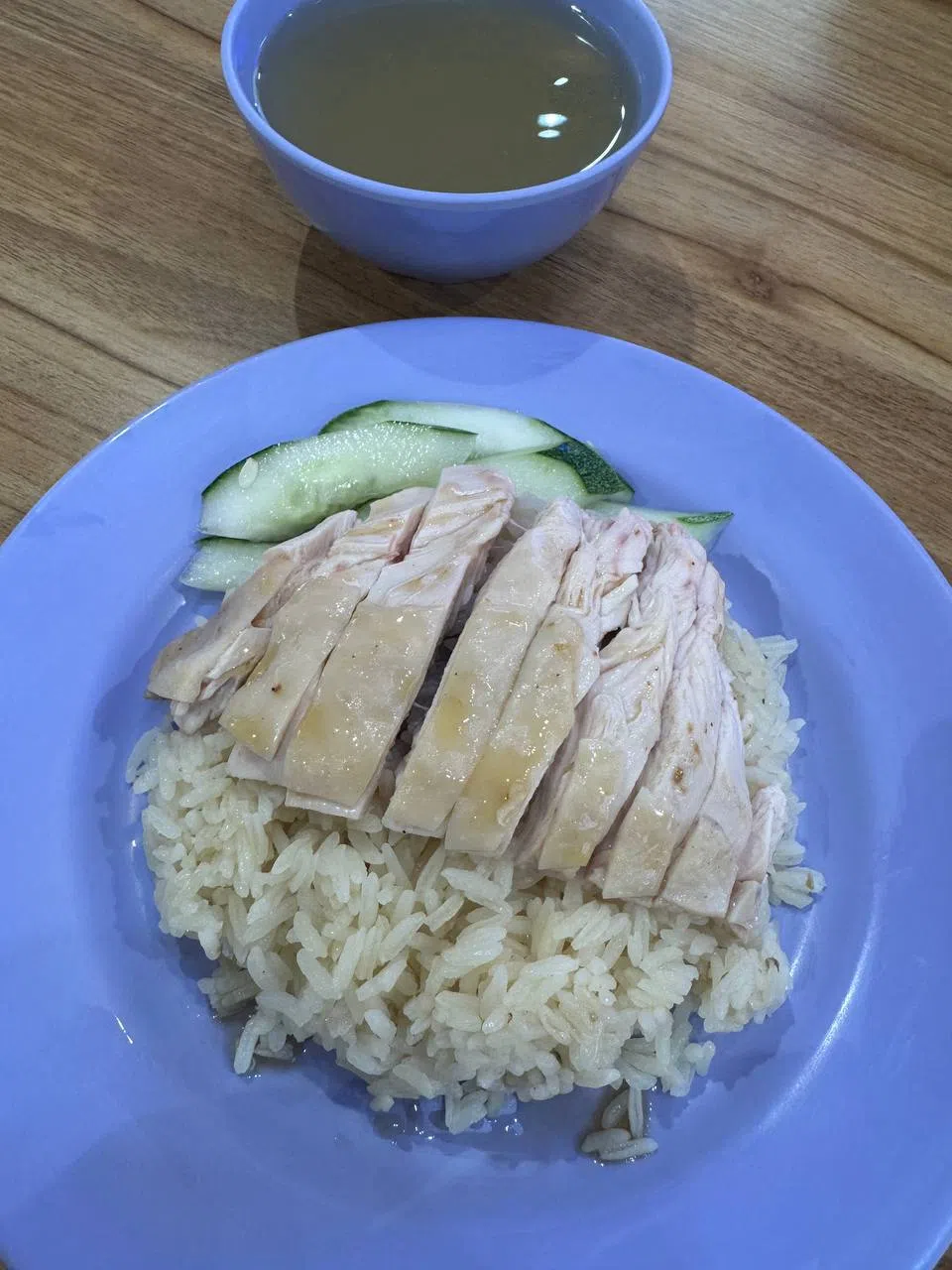 白鸡胸肉饭。（林佳敏摄）