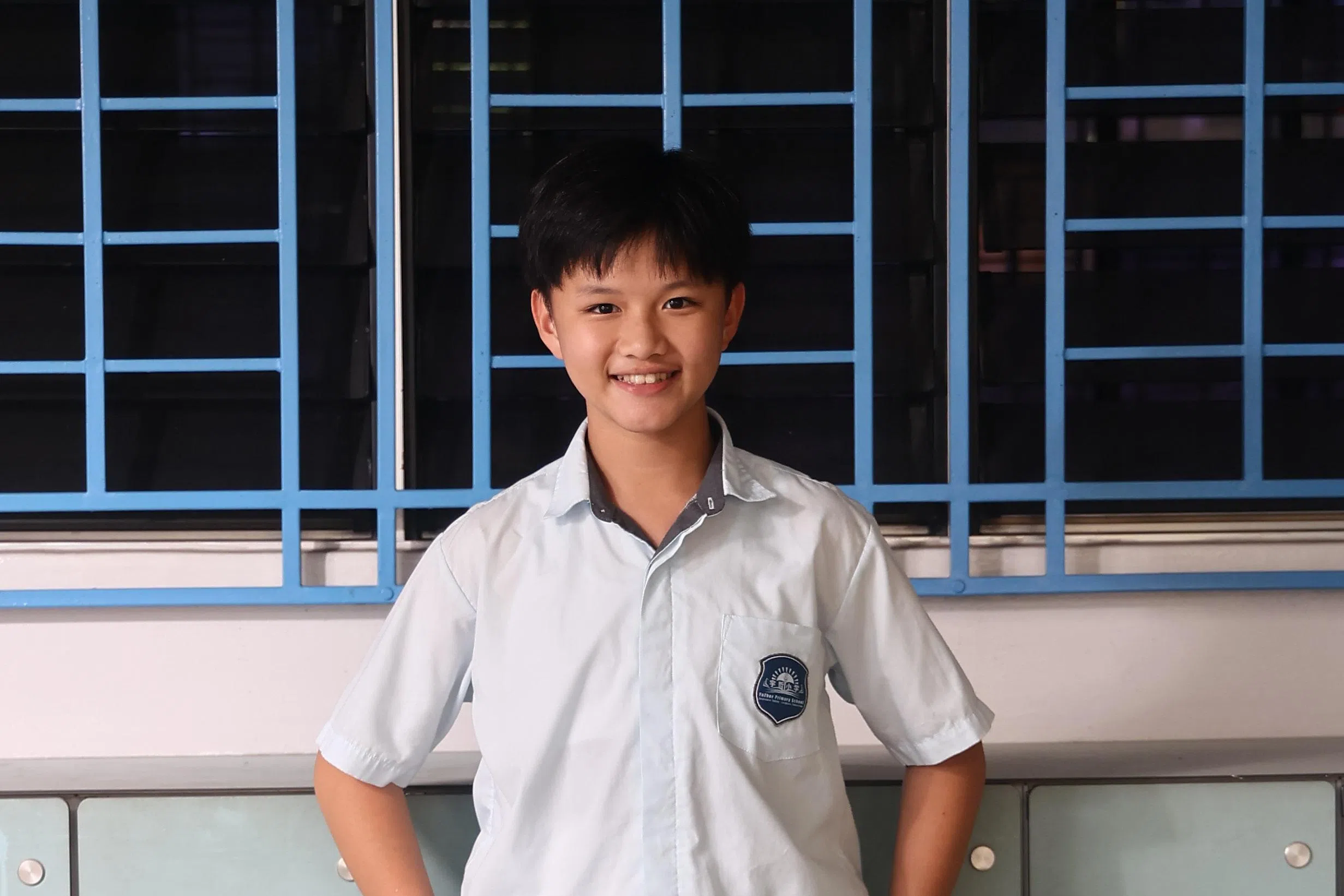 松恒在《小孩不笨3》演出学生。（陈渊庄摄）