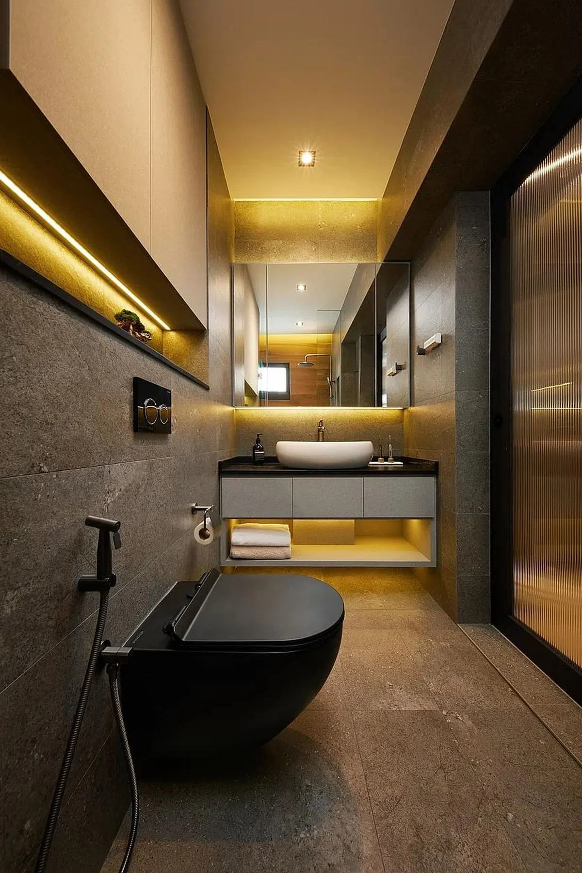 洗手间的设计与主卧风格一致。（Home Guide提供照片）