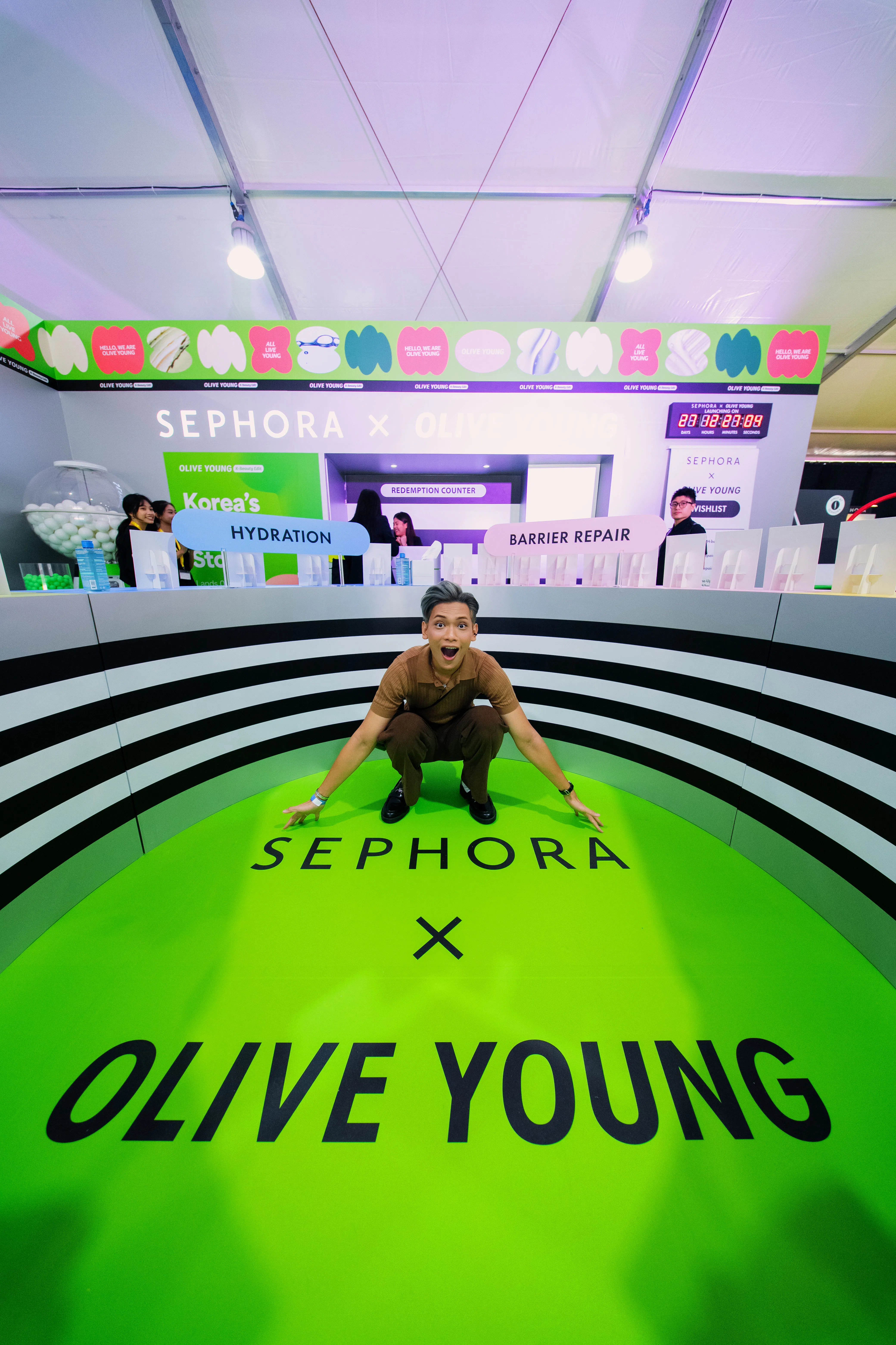 Sephora X Olive Young的合作意味着本地消费者无须飞去韩国，也能买到当季新品。（主办方提供）
