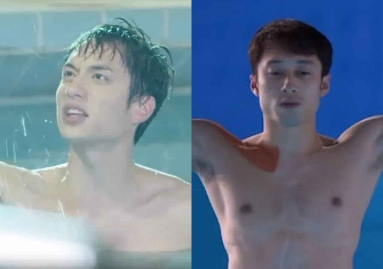 左边是演员刘俊谦，右边是跳水选手练俊杰，你分辨得出吗？（互联网）