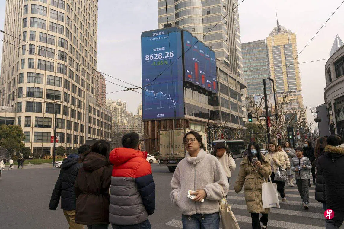 中国股市跌跌不休A股掀回购增持潮| 联合早报