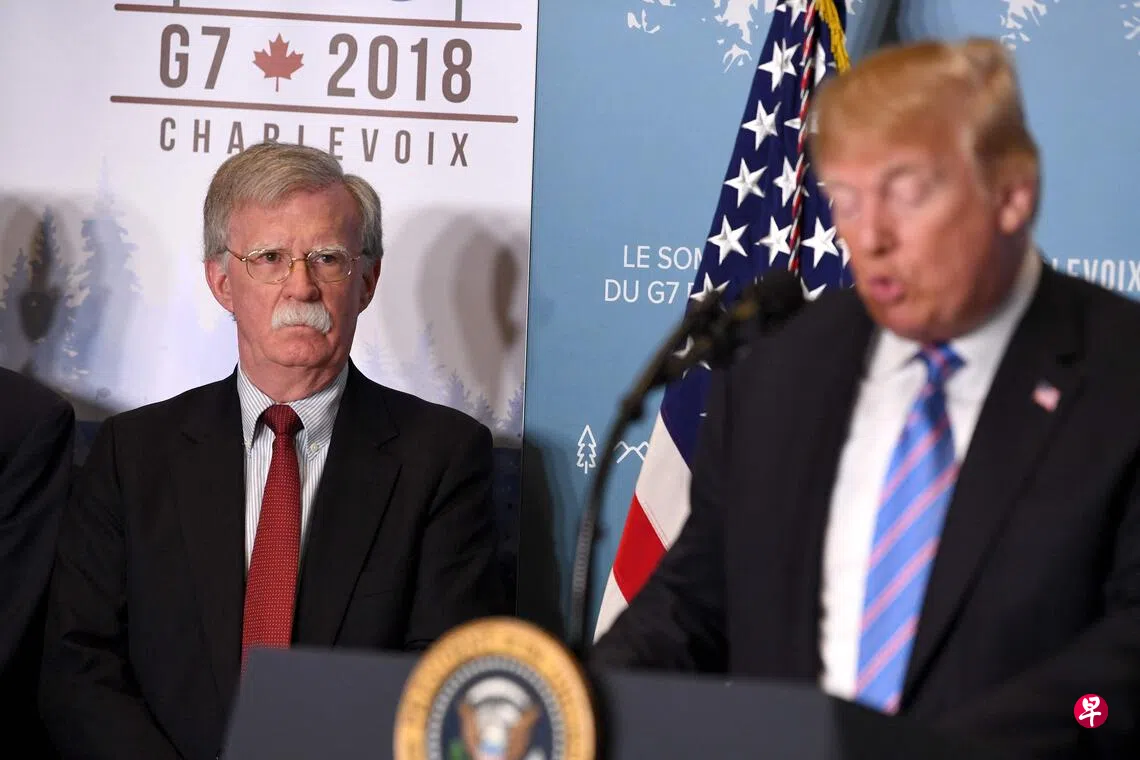 被指不当处理机密特朗普前国安顾问博尔顿被起诉| 联合早报