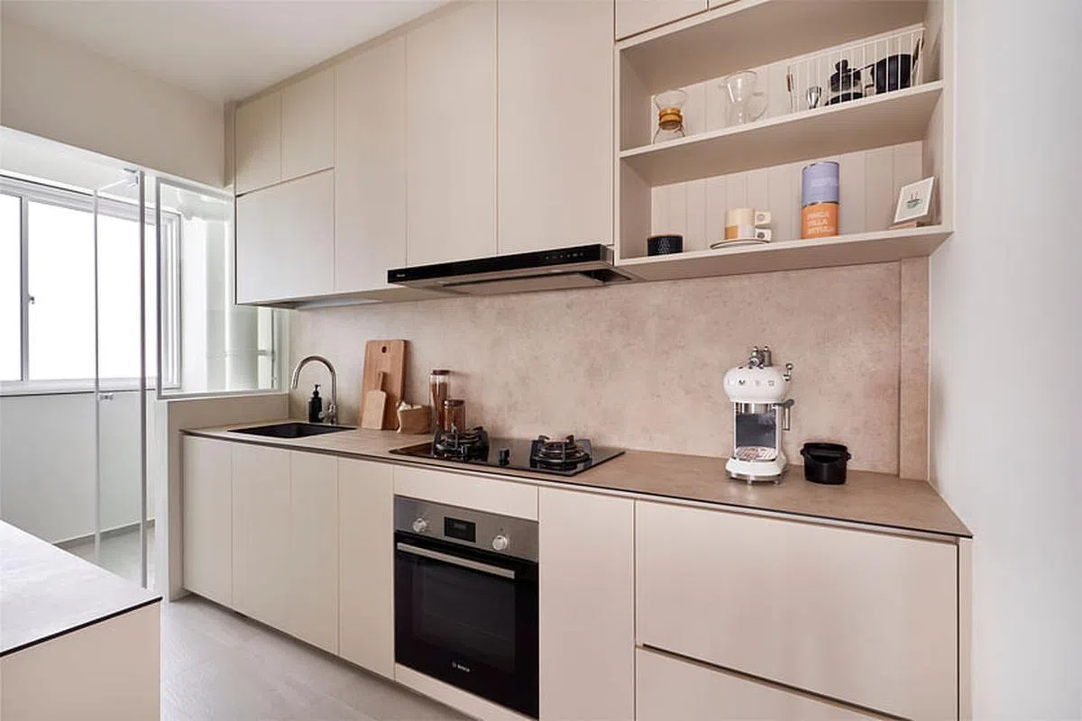 以橱柜代墙壁，是室内装潢的新思维。（Happe Design Atelier提供照片）