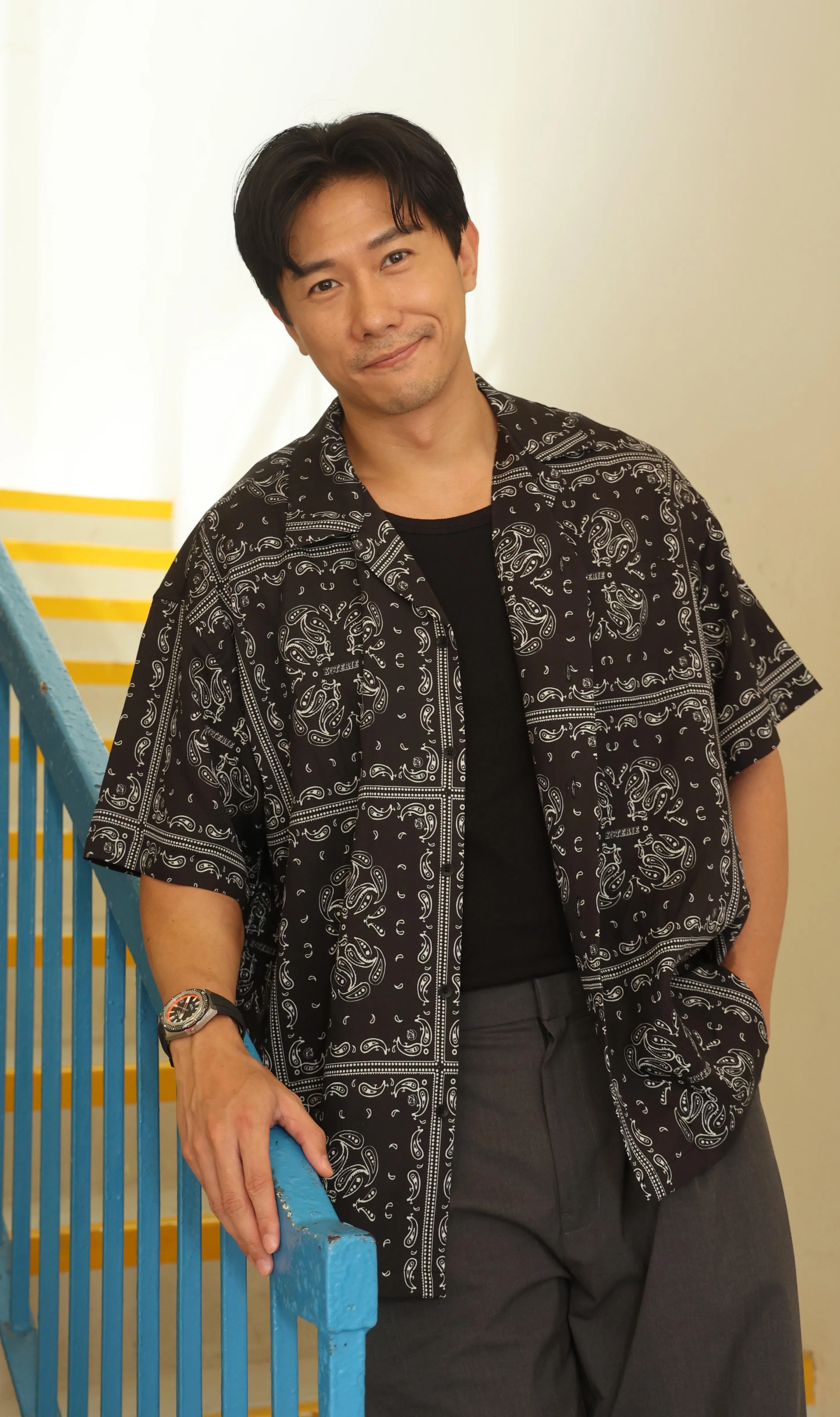 陈泂江一向热爱运动，要增肥确实很辛苦。（新明日报）