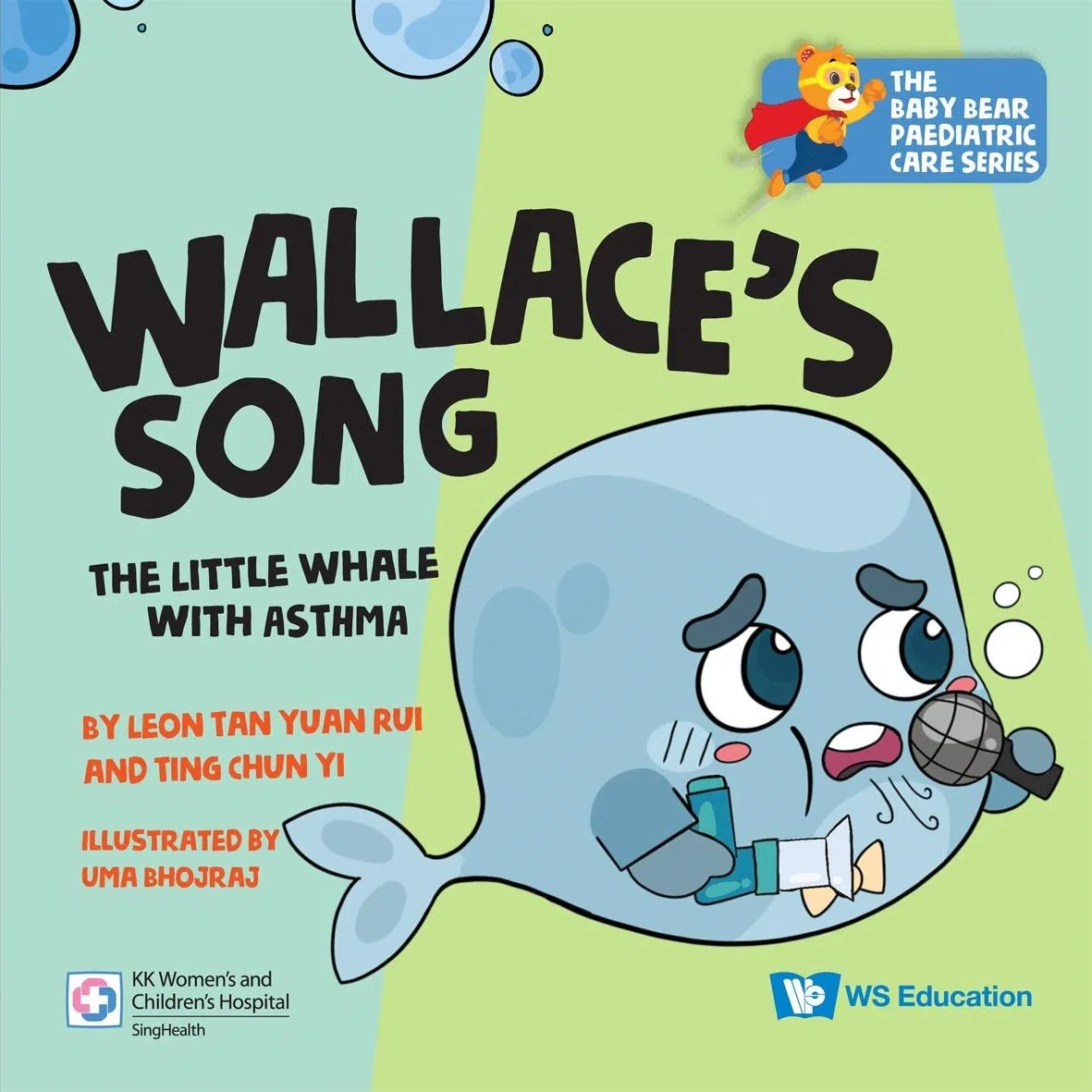 童书中除了有丰富的色彩插图，吸引年幼孩童阅读外，也提供了适合家长学习的实用护理建议。（竹脚妇幼医院提供）