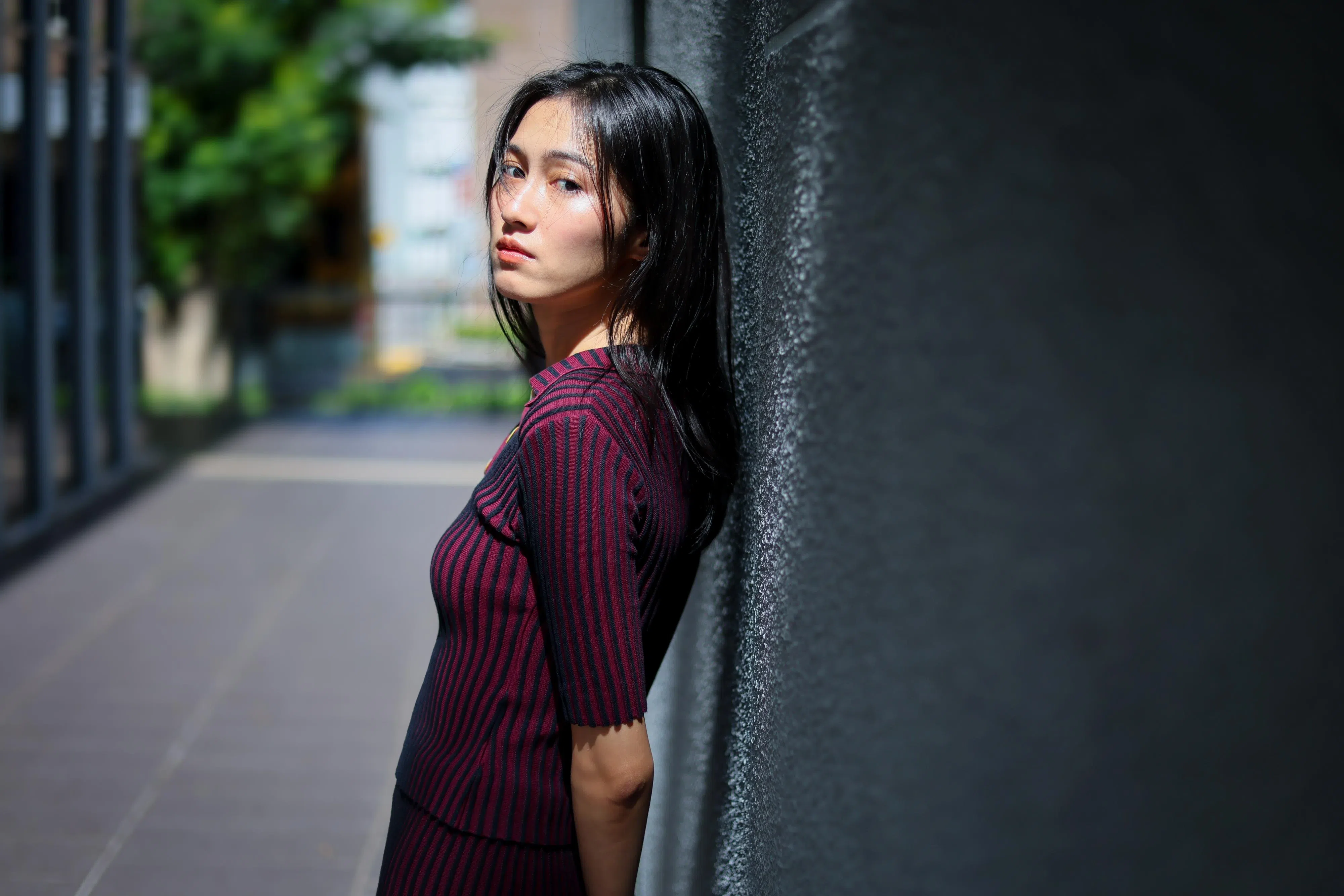 对于在镜头前赤裸，泰国女星Uno直言这是一场艰难的心理博弈。（龙国雄摄）