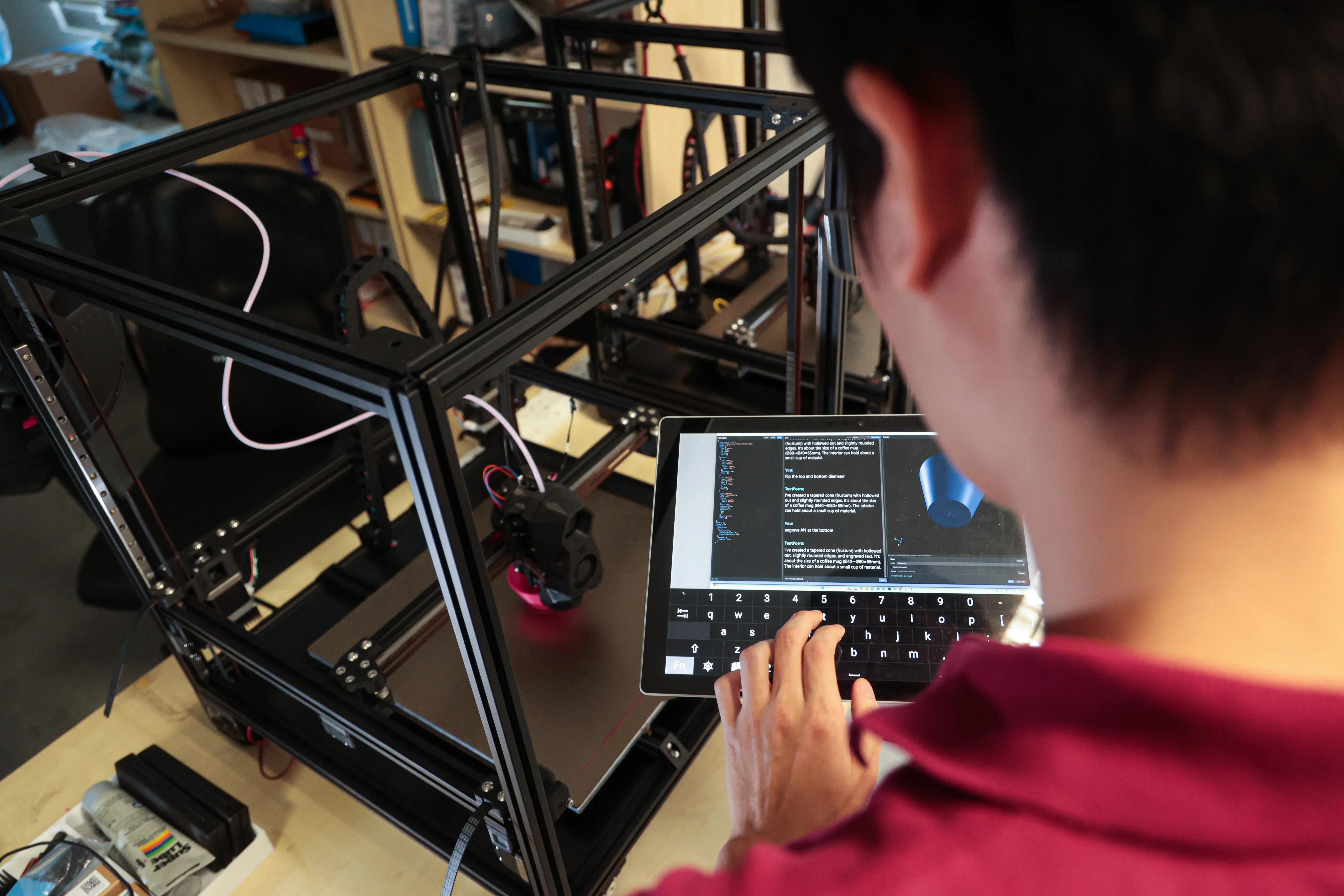 新加坡科技设计大学学生与研究员2025年时着手研发两款AI应用，让绘图与3D打印更简易。（李冠卫摄）