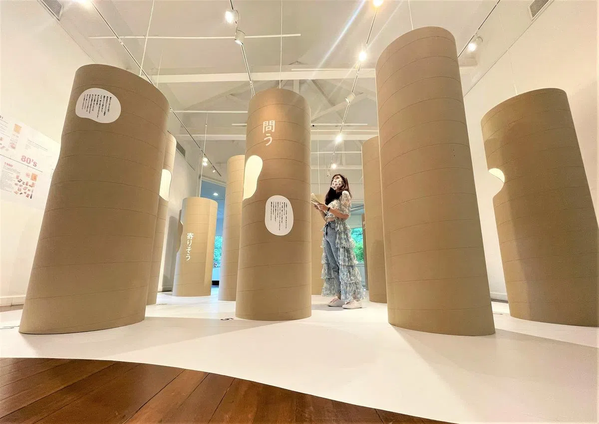“MUJI IS”动词森林展览（To the Forest of Verbs with “MUJI IS”），展出了15件物品及其背后的设计灵感（王昀诗摄）。