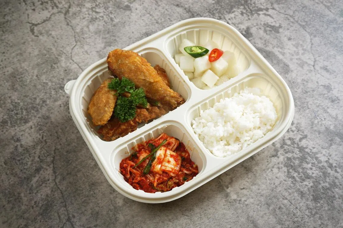 Kko Kko Na Ra新推出的炸鸡便当盒餐。（品牌提供）