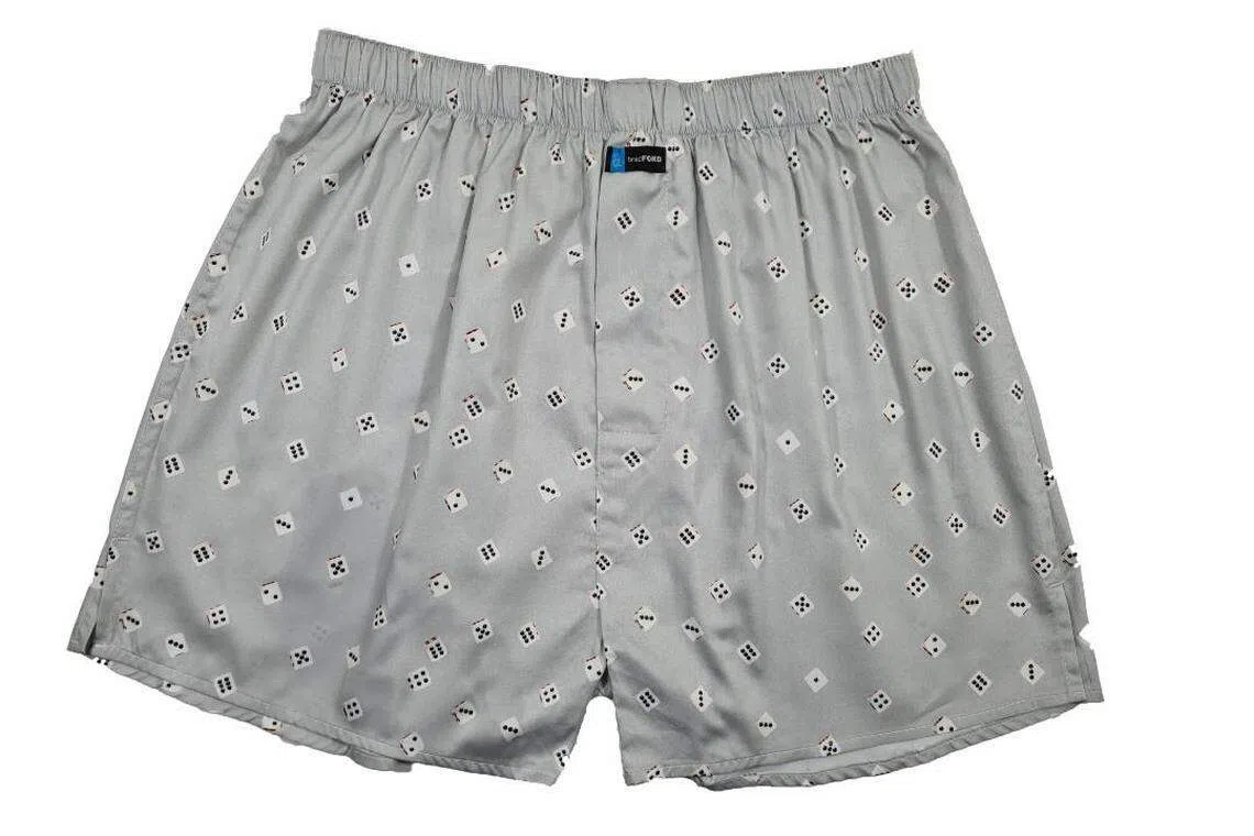 骰子图案四角裤穿出门不容易撞裤。（取自BHG网站）