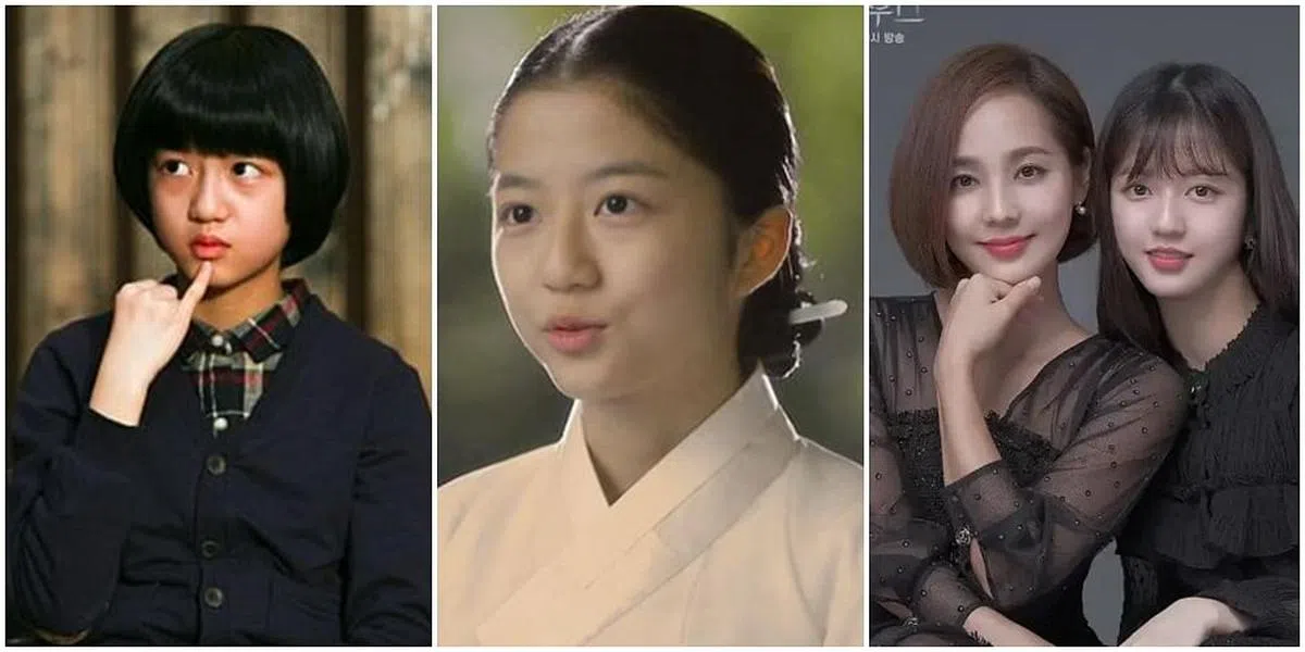 你认出来了吗？电影《熔炉》中被性侵的小女孩（左）、《来自星星的你》小时候的千颂伊（中）、和《上流战争》的裴露娜（右）竟是同一个人演的。（图/互联网）