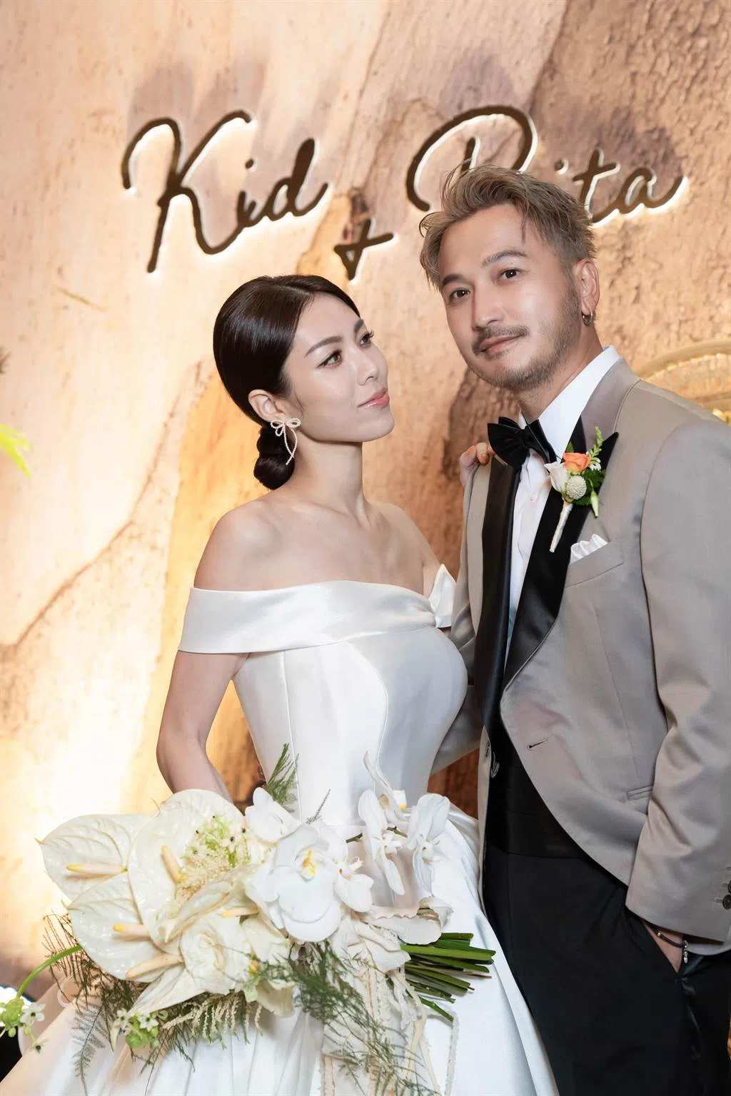 KID（右）的婚礼日期与地点，之前被吴宗宪提前爆料。（互联网）