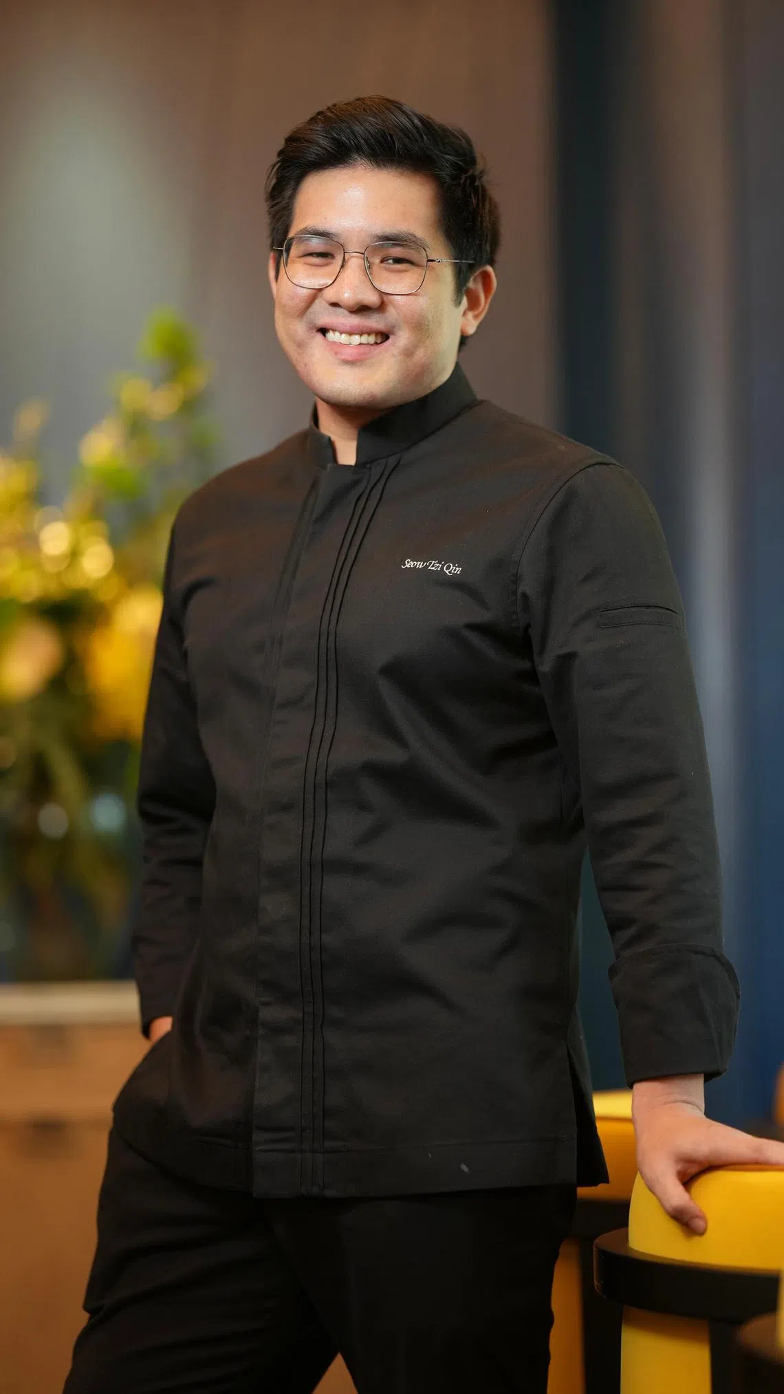 Jiak Kim House主厨兼合伙人萧梓钦擅长创意亚洲菜。（谢智扬摄）