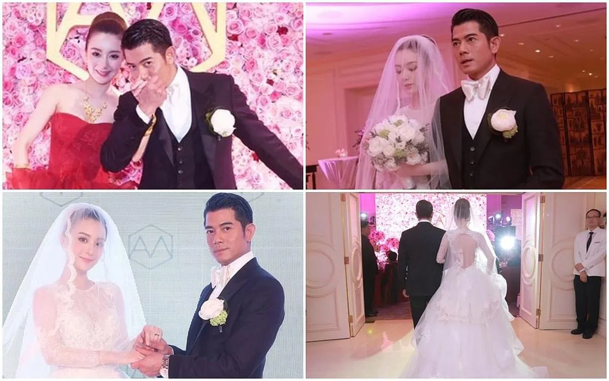 方媛在微博分享5年前的结婚照。（取自微博）