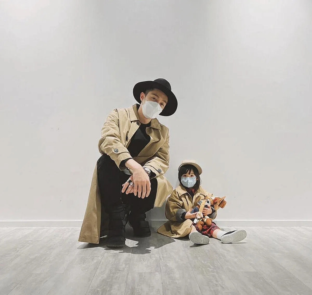 周柏豪今年3月曾在IG分享跟女儿的合照。（取自艺人IG） 