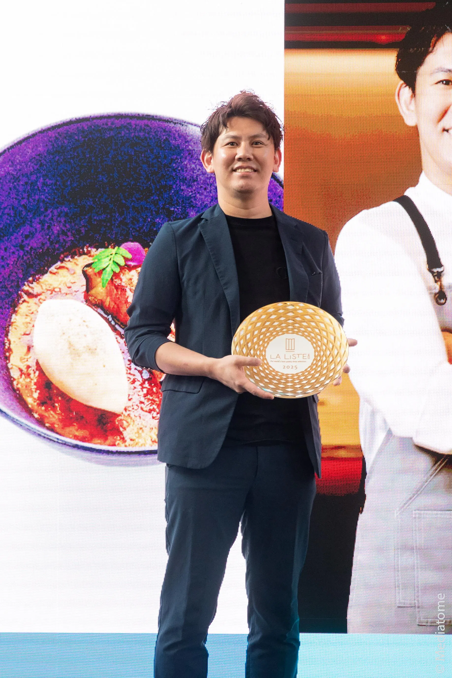 本地AMI Patisserie日籍主厨荒见诚（Makoto Arami）荣获国际权威美食榜单La Liste颁发的2025“年度糕点人才奖”。（餐馆提供）