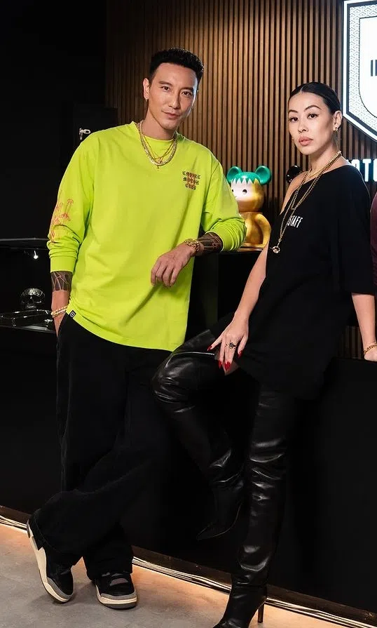 王阳明（左）与蔡诗芸曾在2023年底闹婚变。（取自王阳明IG）