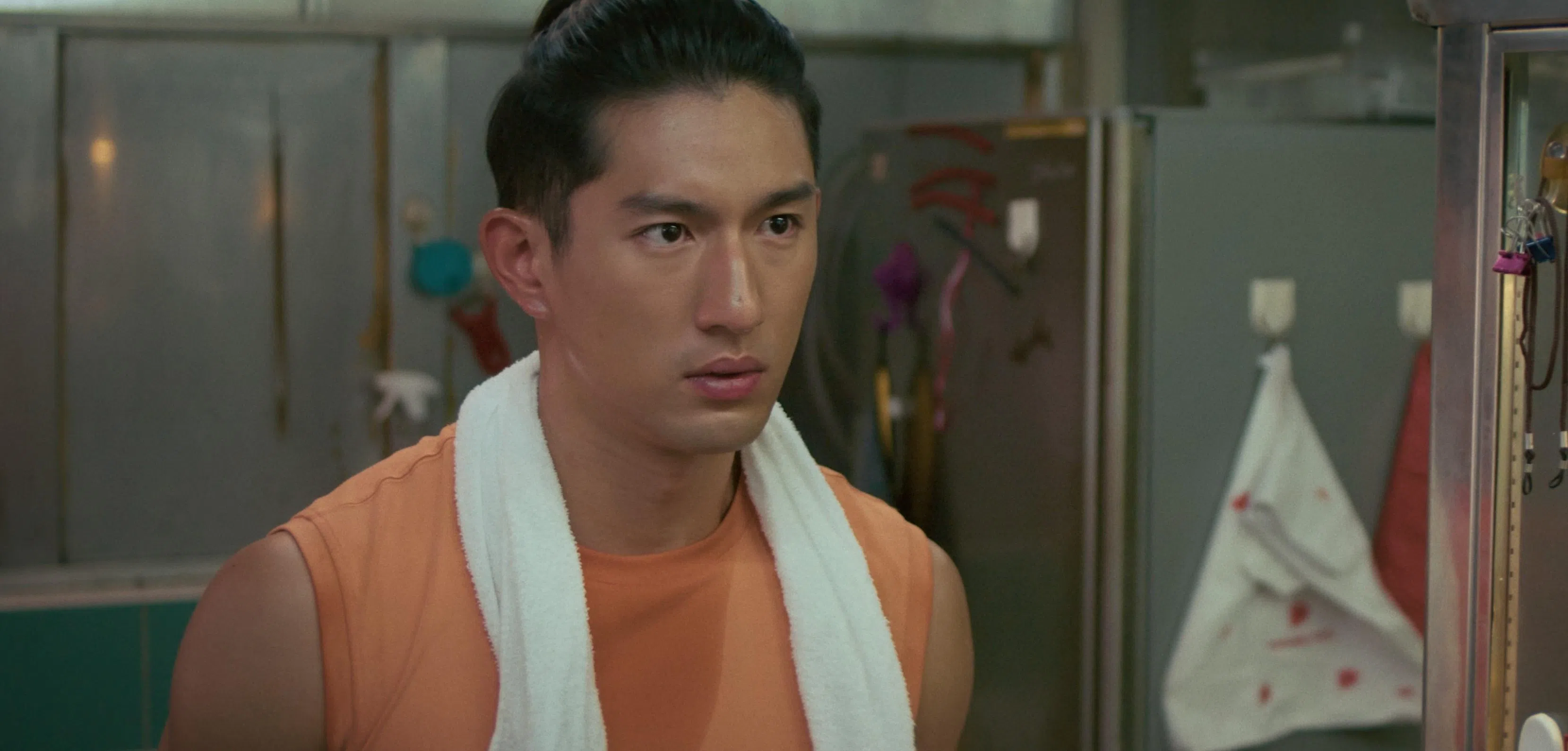 外形贵气的孙政，消化了沙爹摊位小贩角色。（新传媒提供）