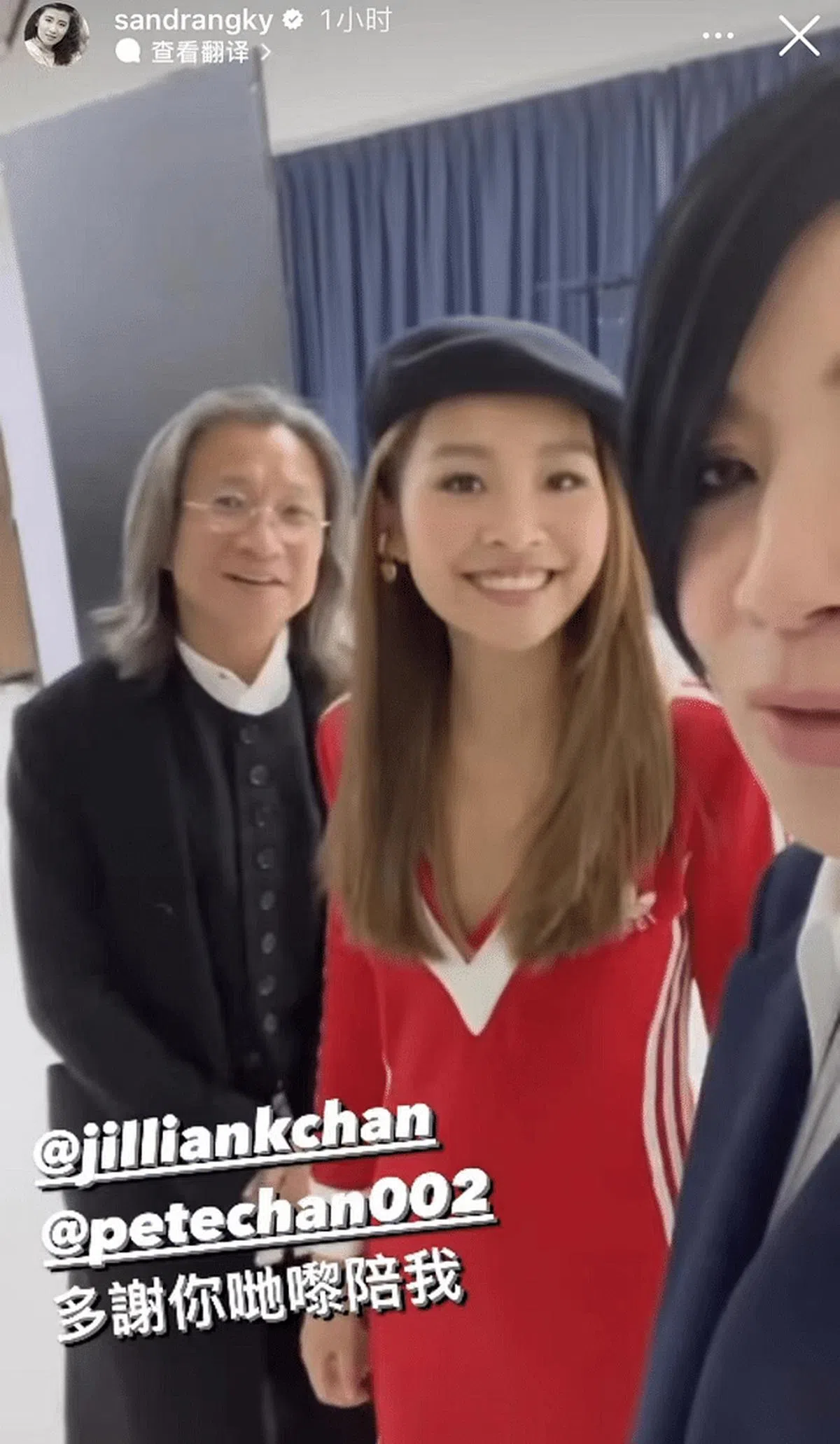 吴君如和陈可辛首次带女儿受访。（取自艺人微博）