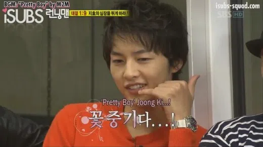 宋仲基参与《跑》一年后退出。（视频截图）