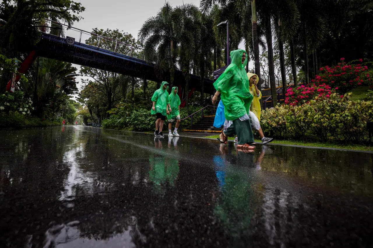 本地多个地区星期三上午11时20分至中午12时30分，以及下午1时30分至2时30分出现强降雨，雨势过后时强时弱，未曾停止。（叶振忠摄）